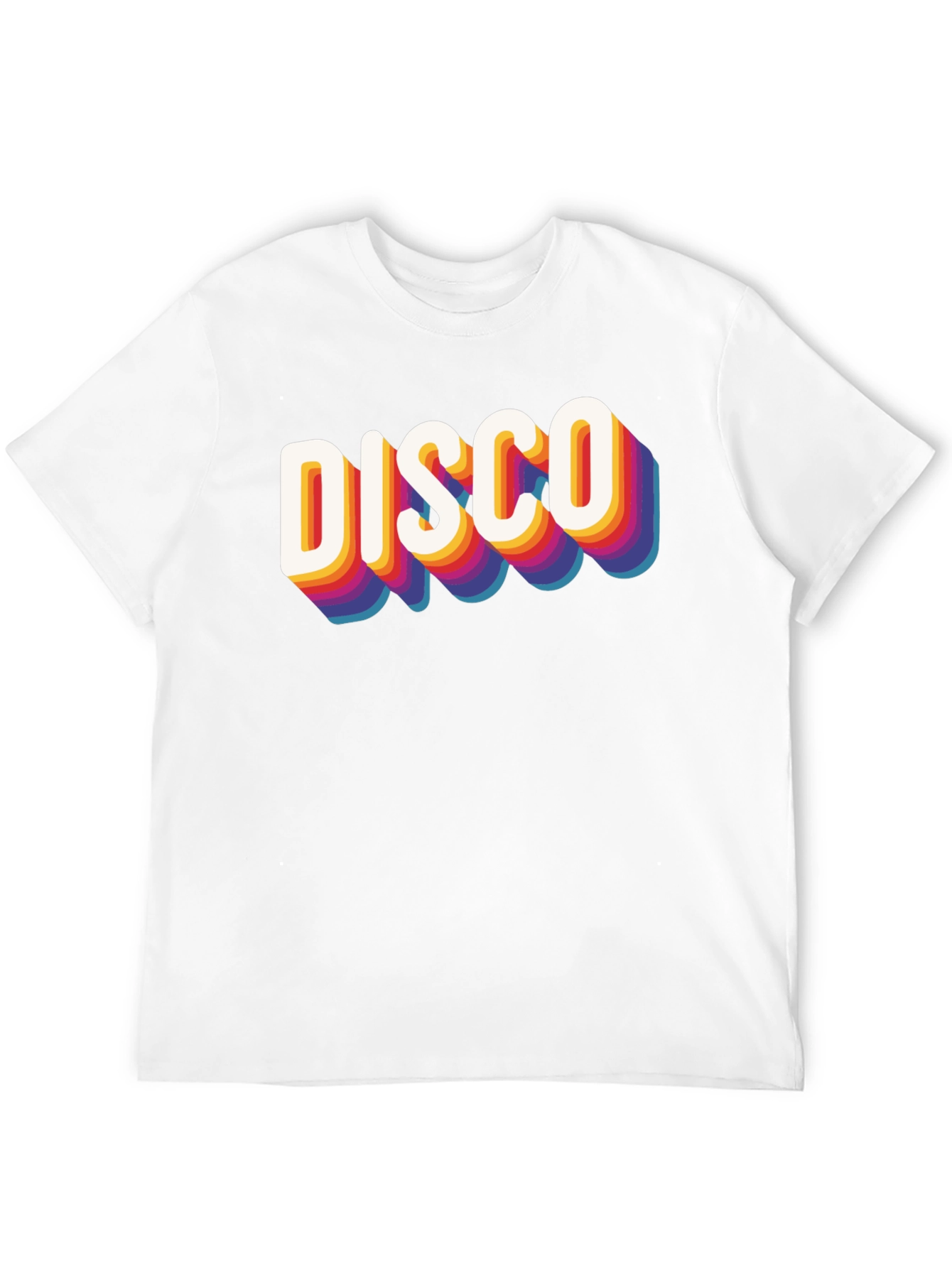 Black Retro Disco Graphic Tee - Black Cotton Blend view 12