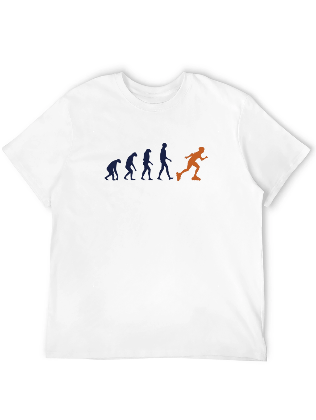 Black Evolution of Inline Skating Men's Black T-Shirt view 12