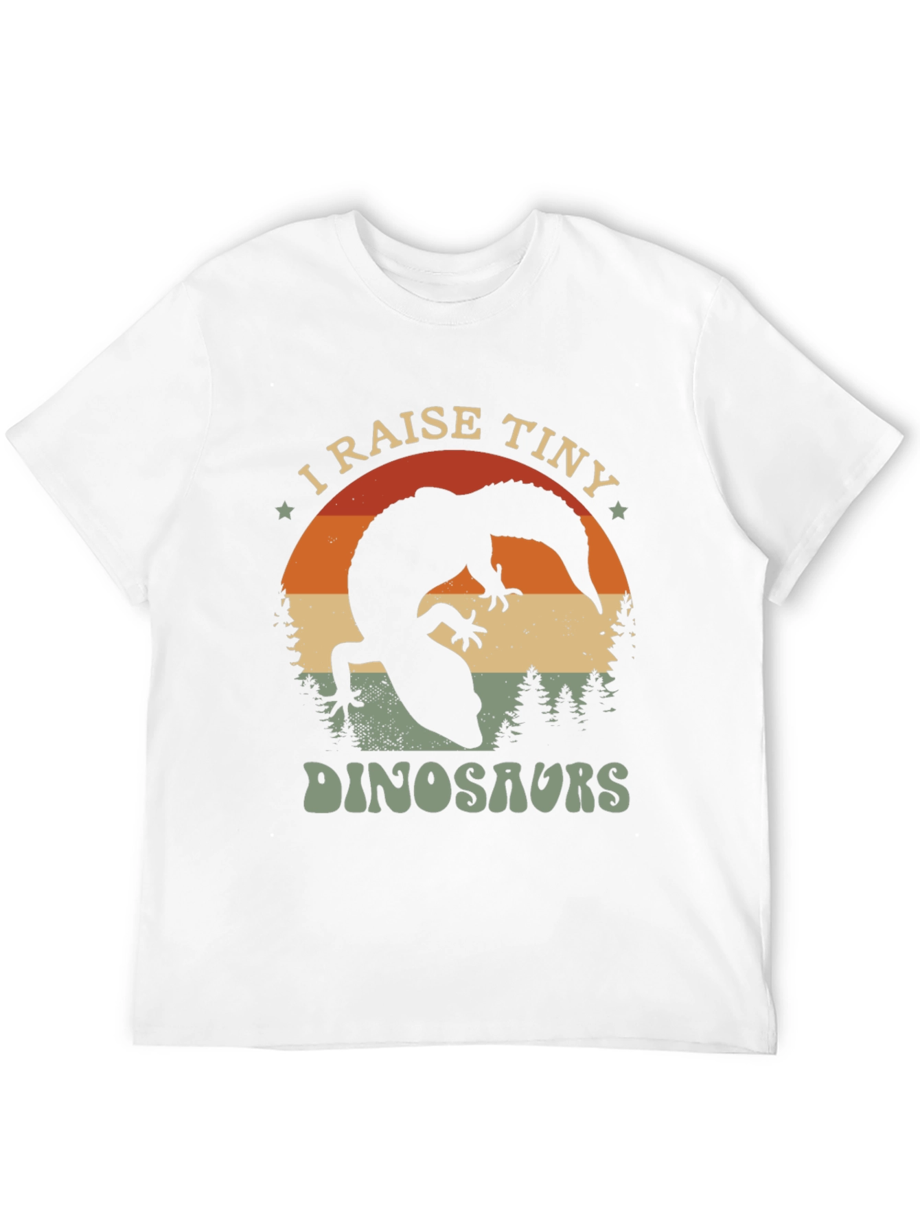 Black I Raise Tiny Dinosaurs T-Shirt view 12