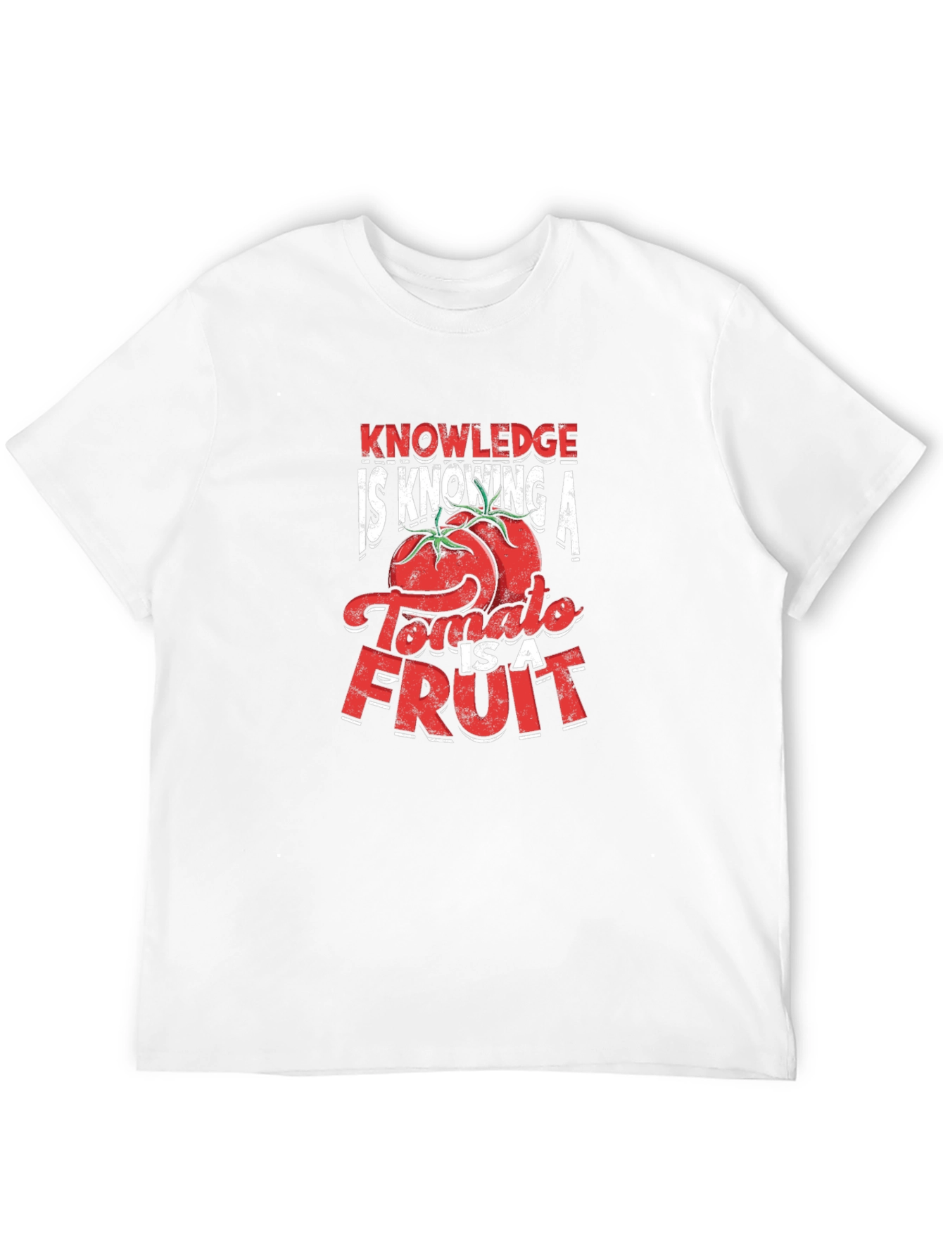 Black Tomato is a Fruit T-Shirt - Knowledge is Knowing view 12