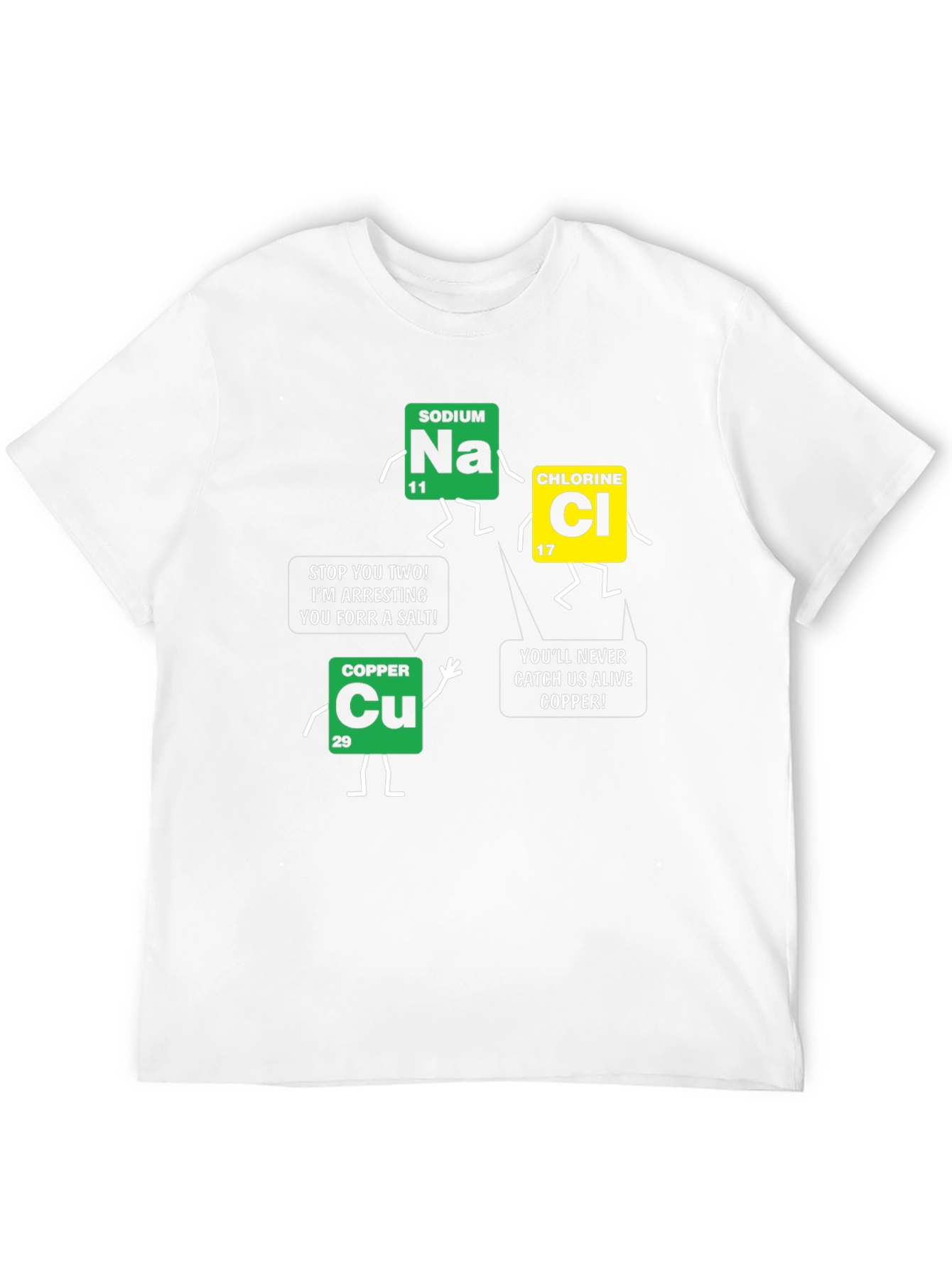Black Funny Science Chemistry T-Shirt view 12