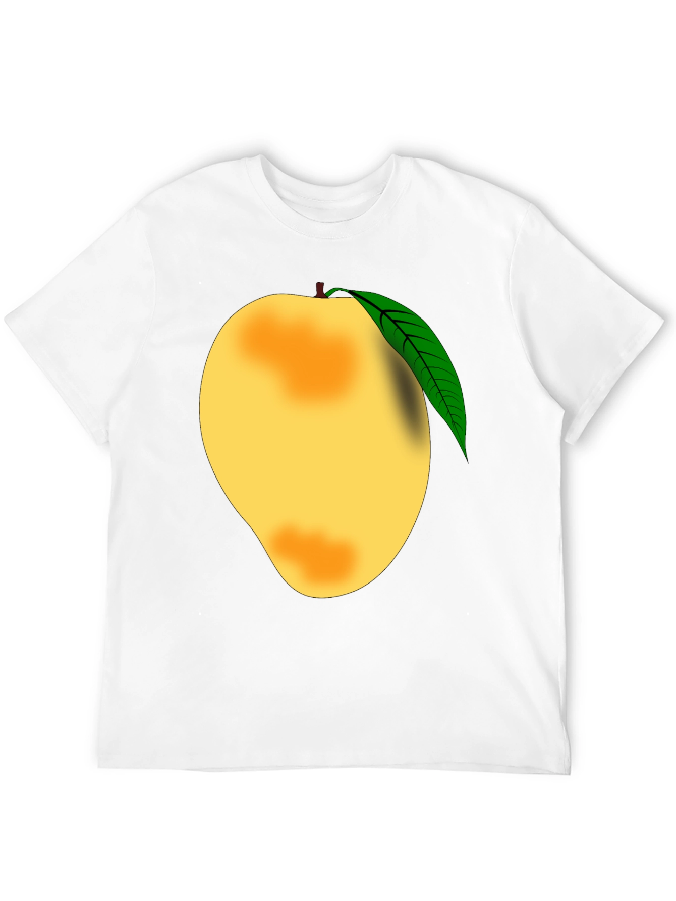 Black Mango Graphic Tee - Fruit Lover's Black T-Shirt view 12