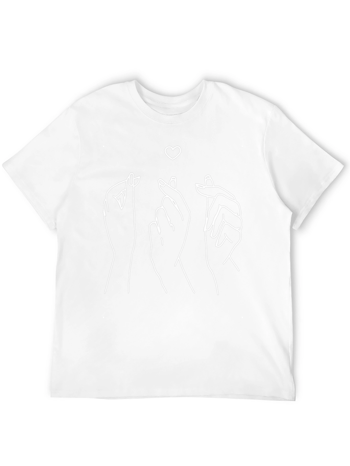 Black Love Sign Hands Graphic Tee - Black view 12