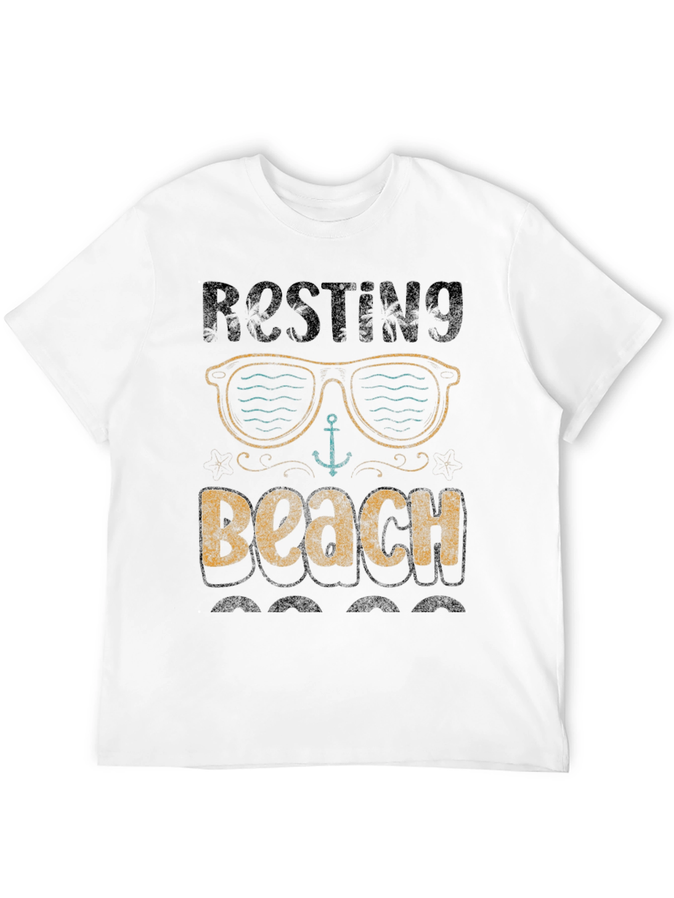 Black Resting Beach T-Shirt - Relaxed Fit view 12