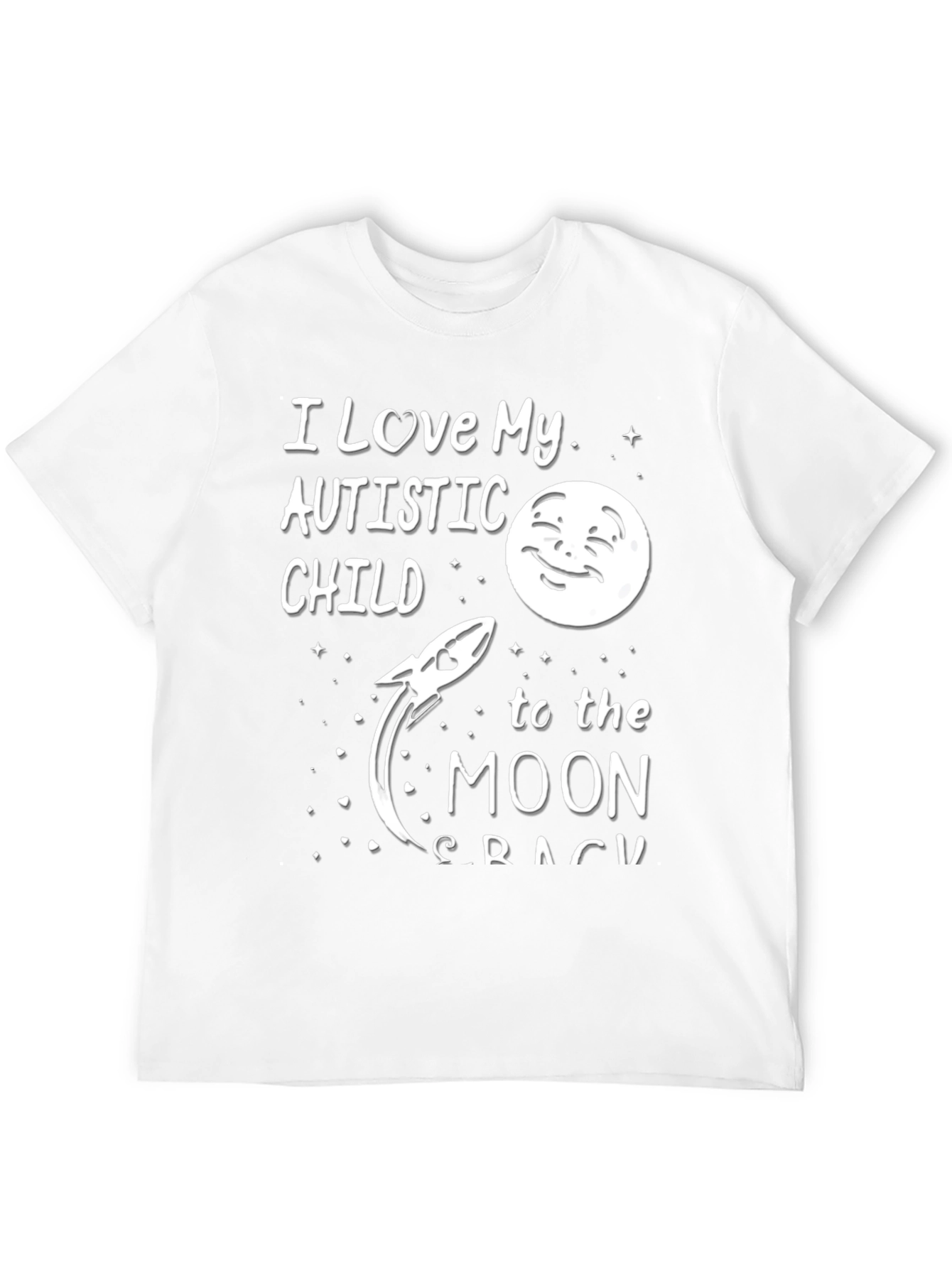 Black I Love My Autistic Child To The Moon T-Shirt view 12