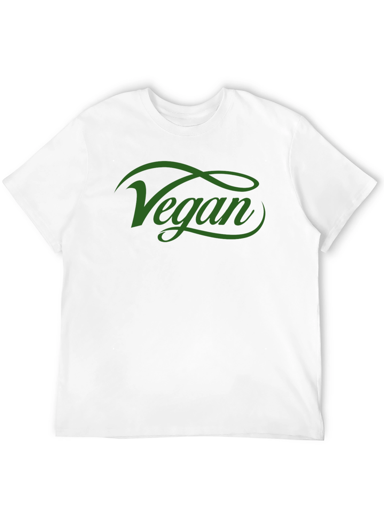 Black Vegan Script Tee - Stylish Black T-Shirt view 12