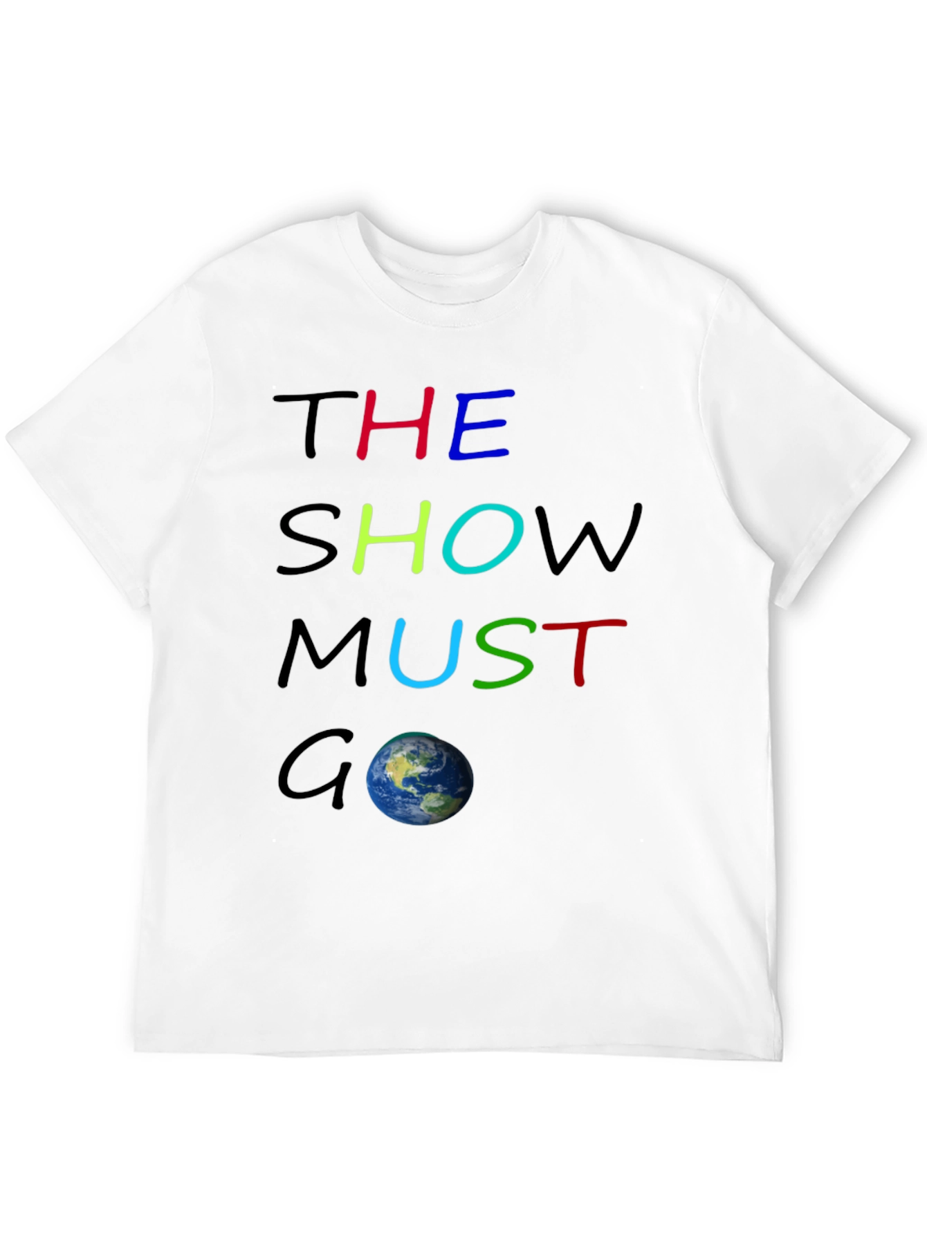 Black The Show Must Go On Graphic Tee view 12