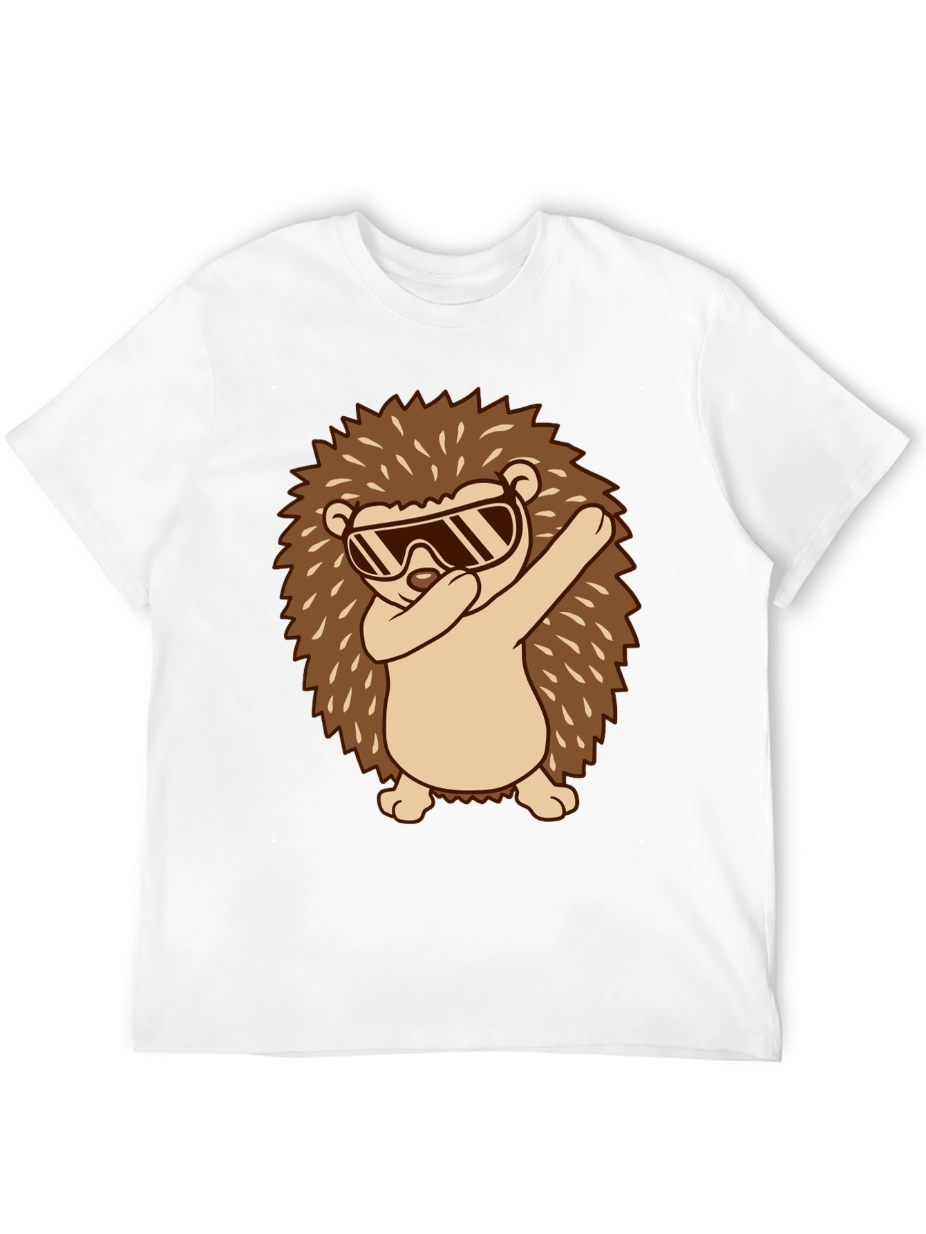 Black Dabbing Hedgehog Graphic Tee - Cool & Fun! view 12