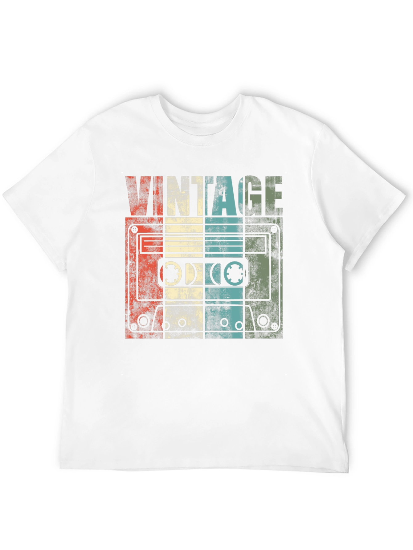 Black Vintage Cassette Tape Graphic T-Shirt view 12