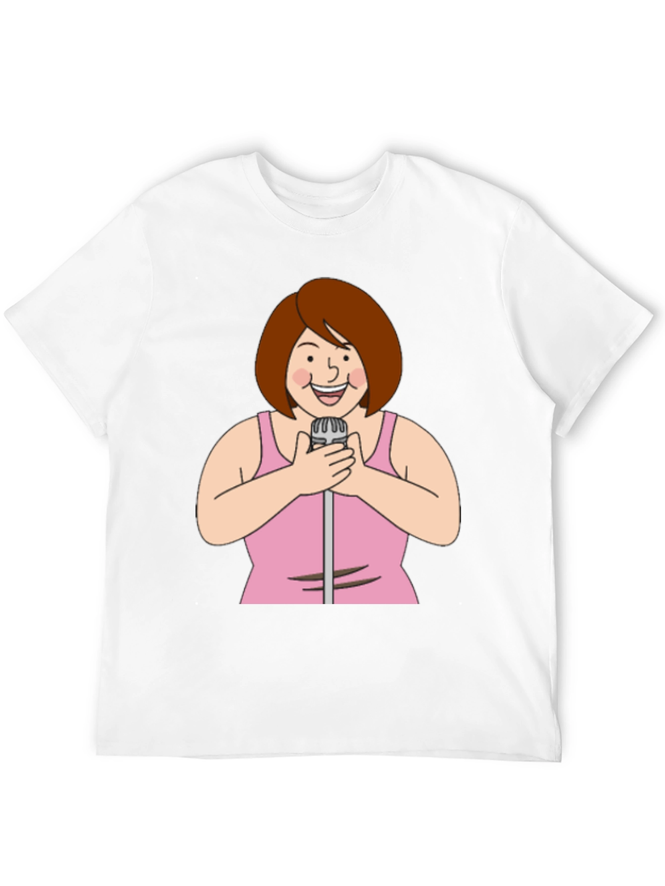Cartoon Singer Graphic Tee - 12