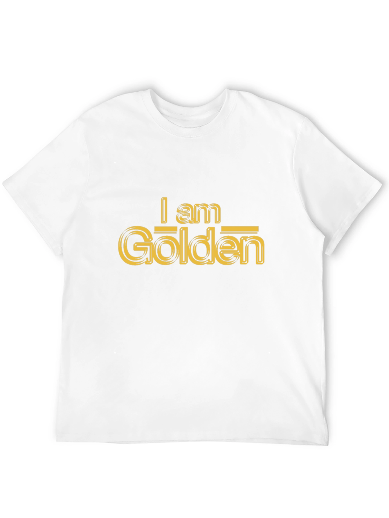 Black I am Golden Graphic Tee - Stylish Unisex T-Shirt view 12