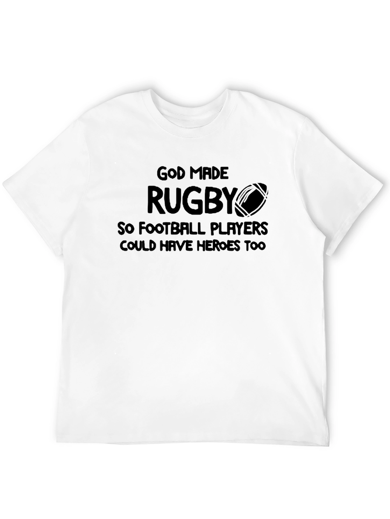 Black God Made Rugby T-Shirt view 12