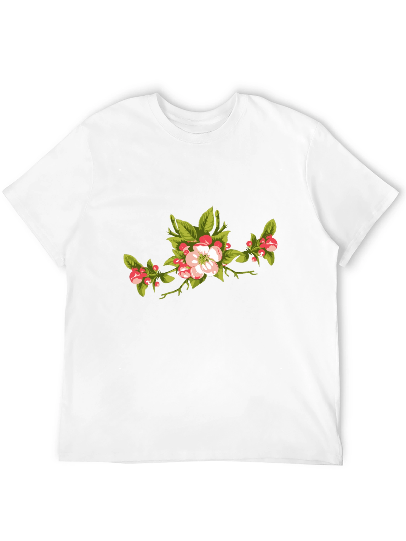 Black Floral Branch Graphic T-Shirt view 12