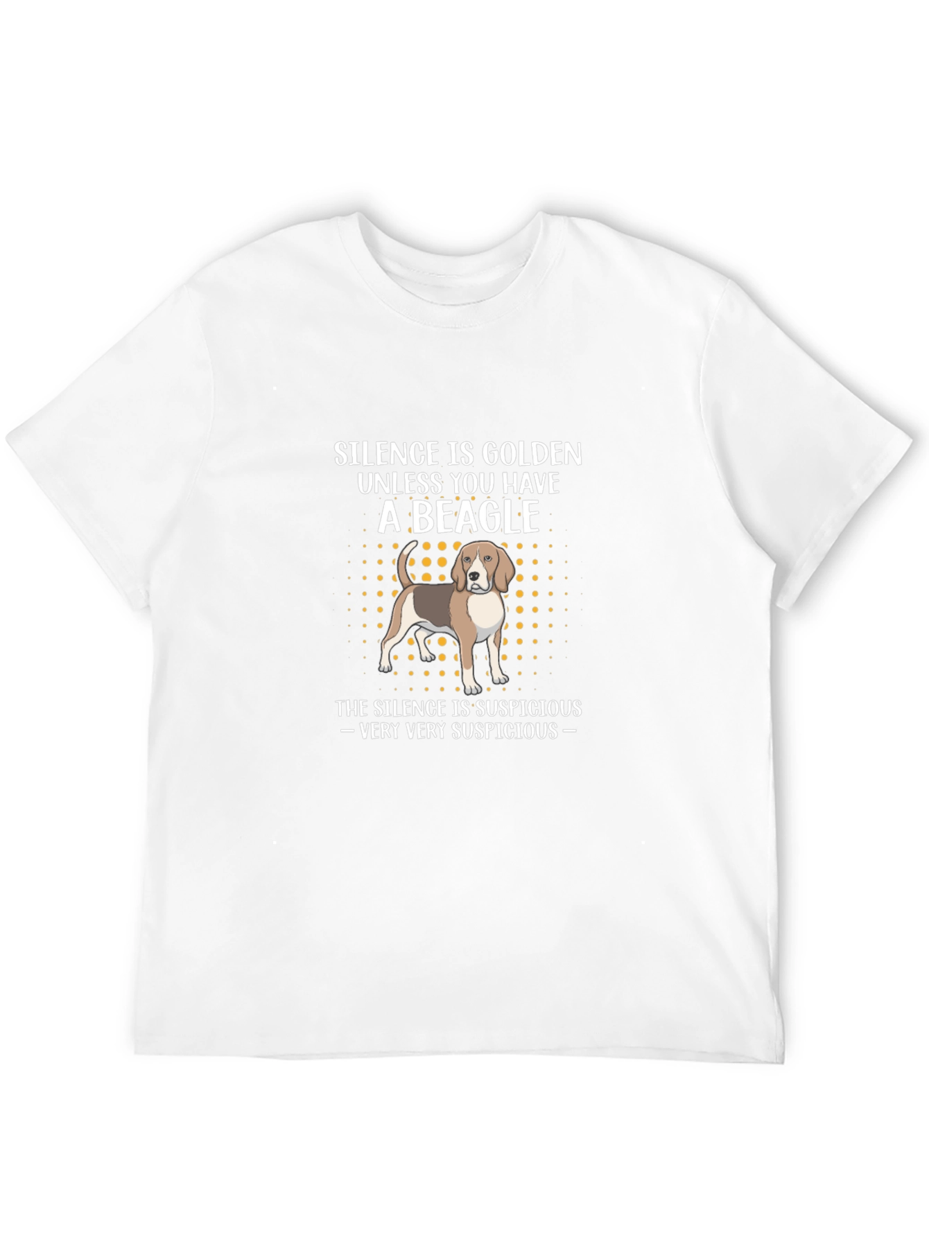 Black Silence is Golden Beagle T-Shirt view 12