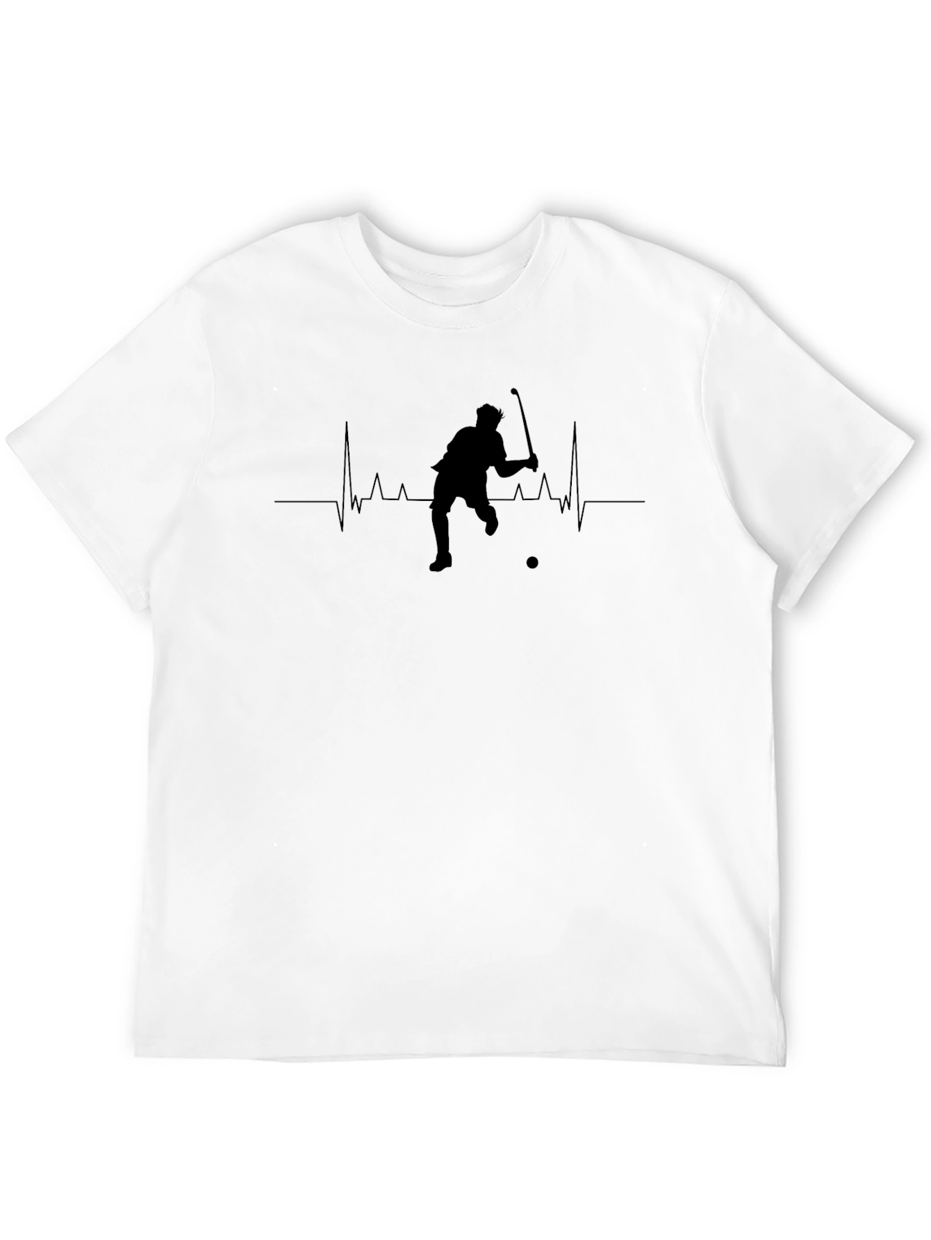 Black Golfer Heartbeat T-Shirt - Stylish & Unique view 12