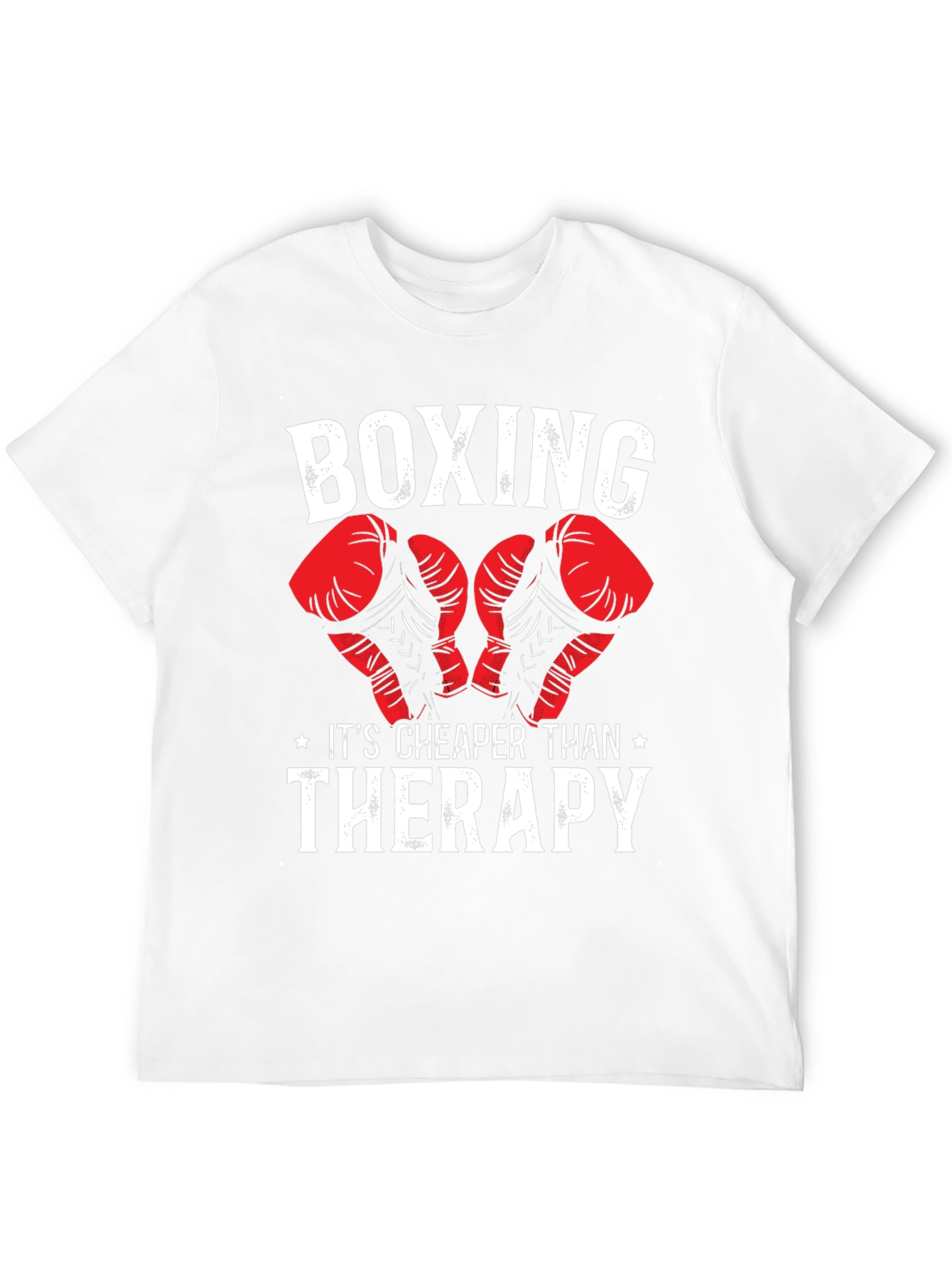 Black Boxing Cheaper Than Therapy Graphic T-Shirt view 12