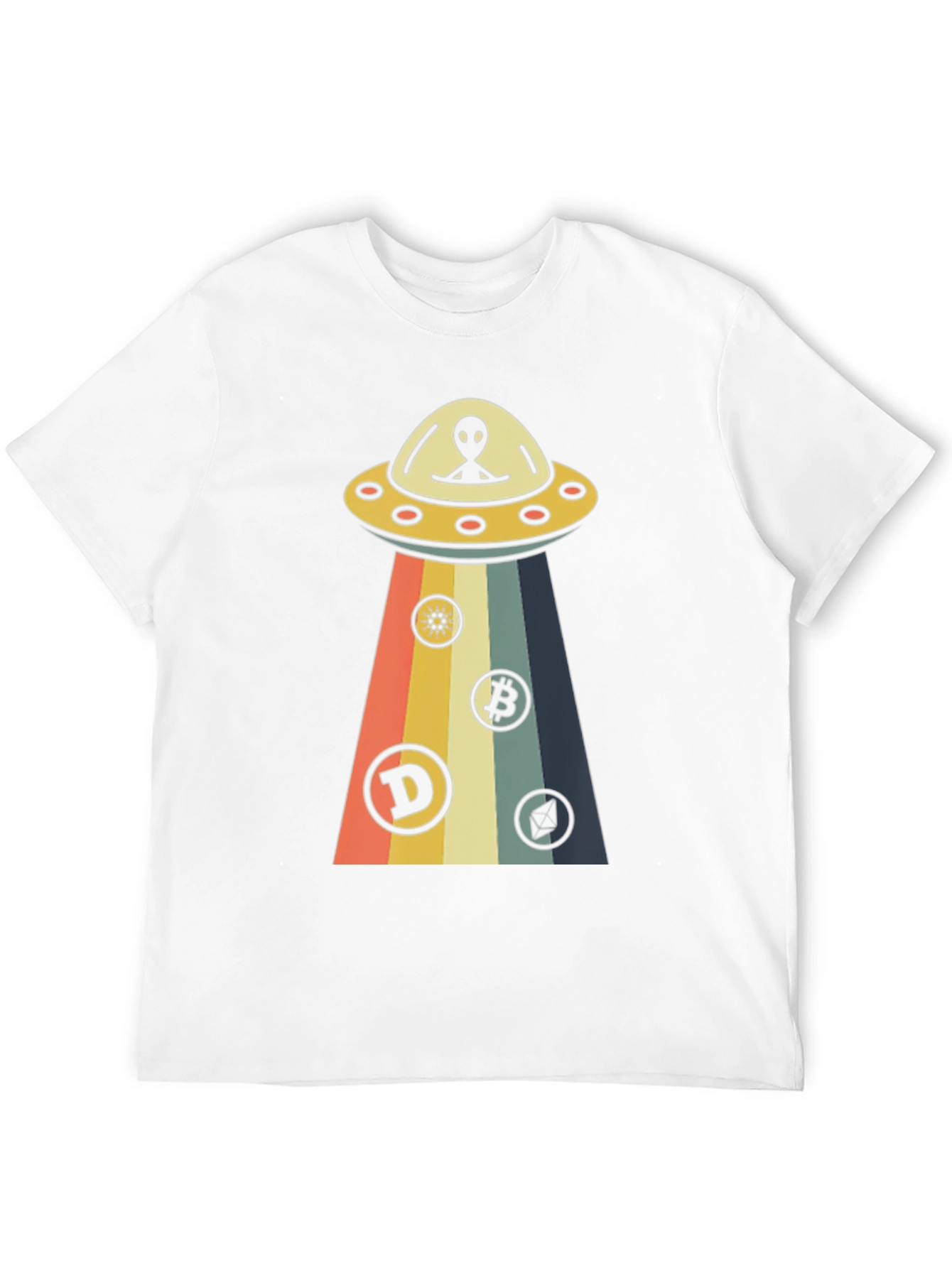 Black Alien UFO Cryptocurrency T-Shirt view 12