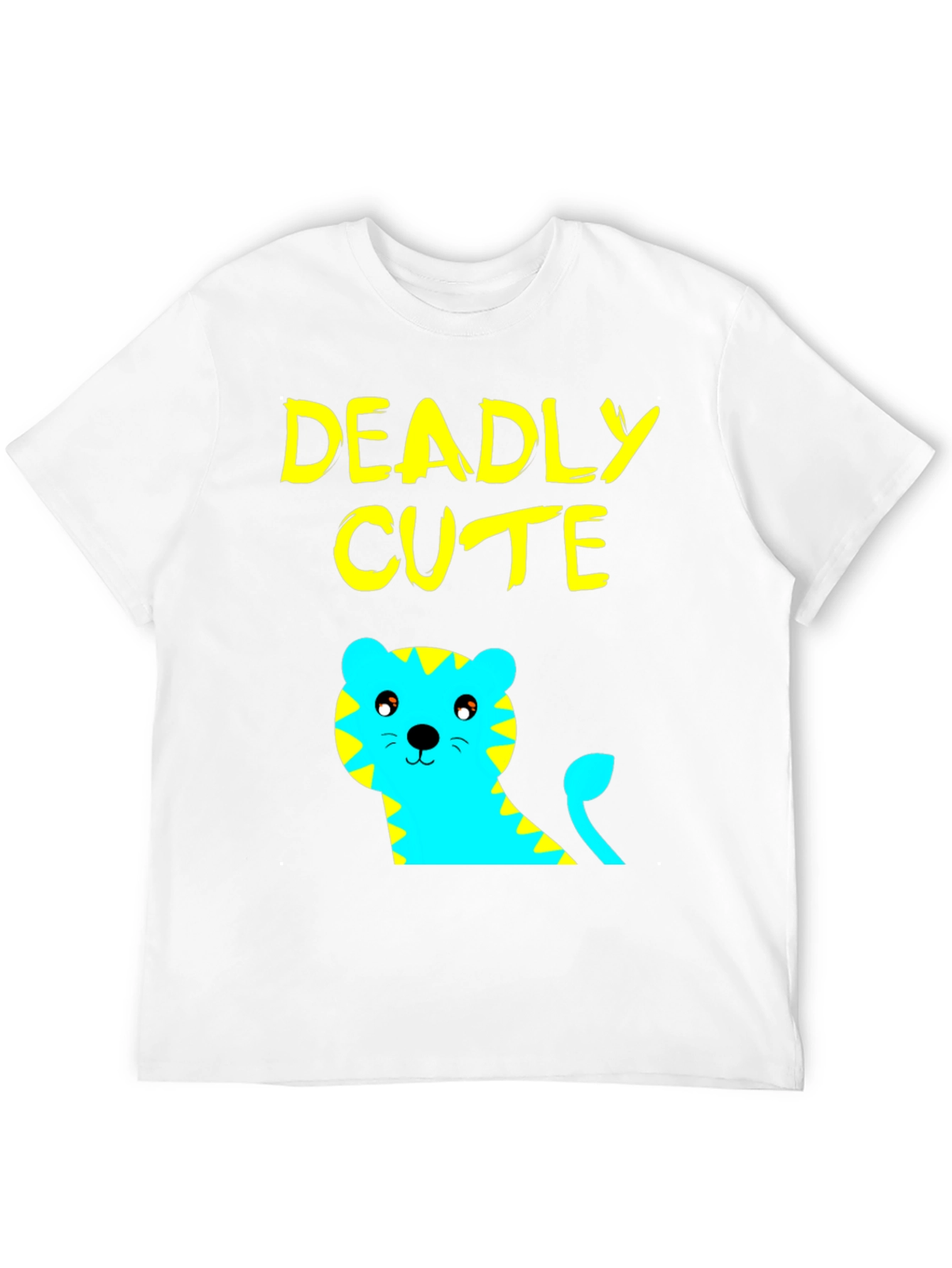Black Deadly Cute Tiger Graphic Tee view 12