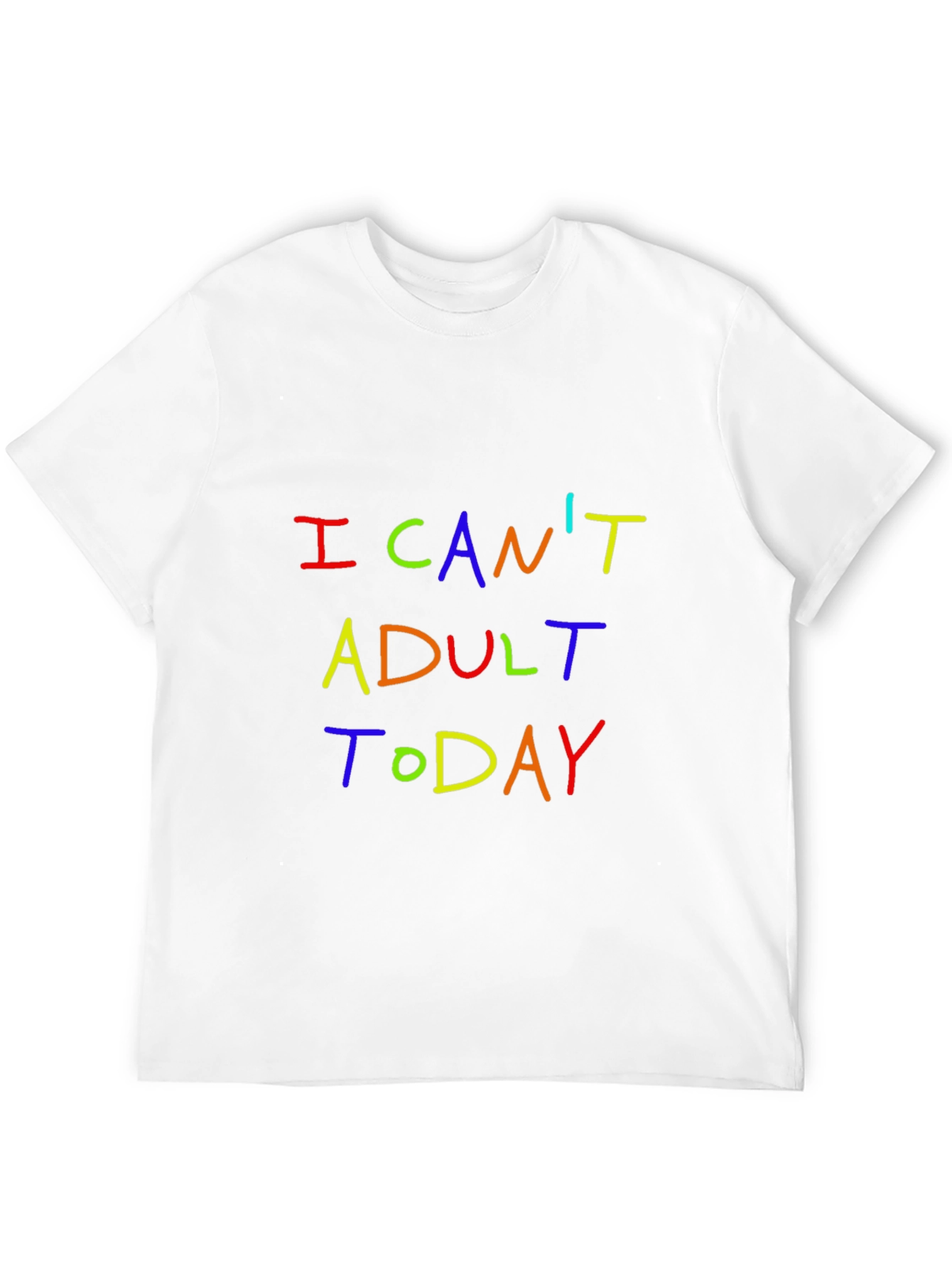 Black I Can't Adult Today Graphic T-Shirt view 12