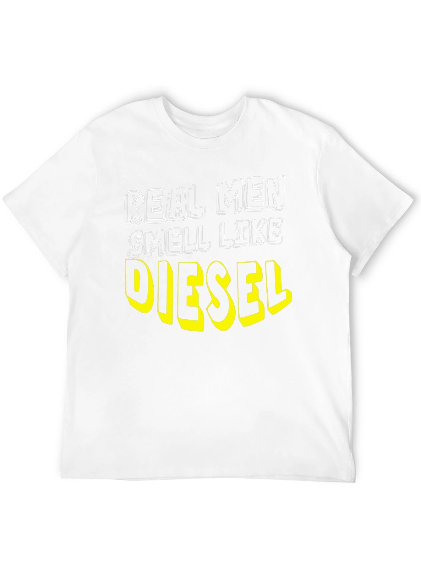 Black Real Men Smell Like Diesel Black T-Shirt view 12