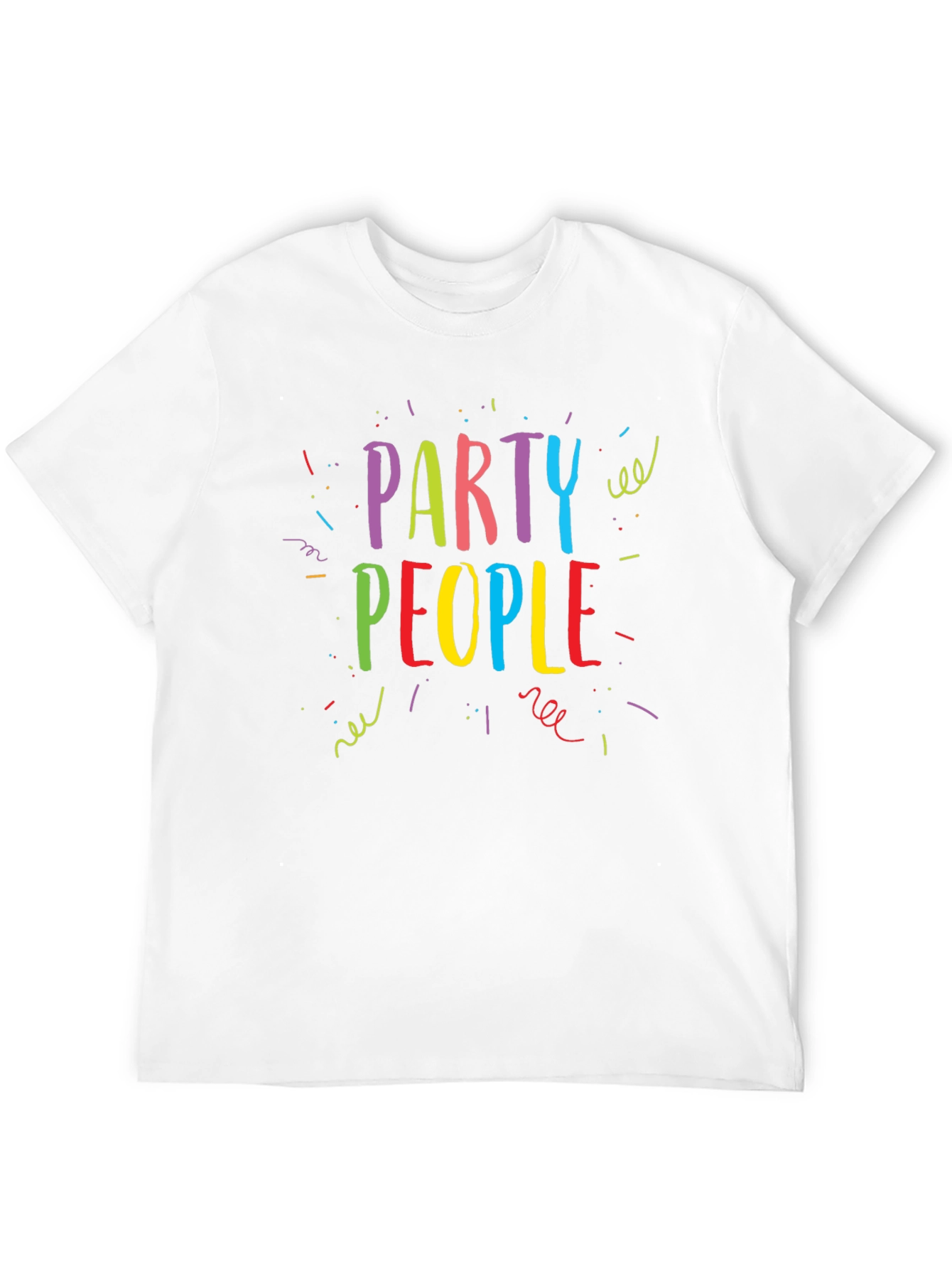 Black Party People Graphic Print T-Shirt view 12