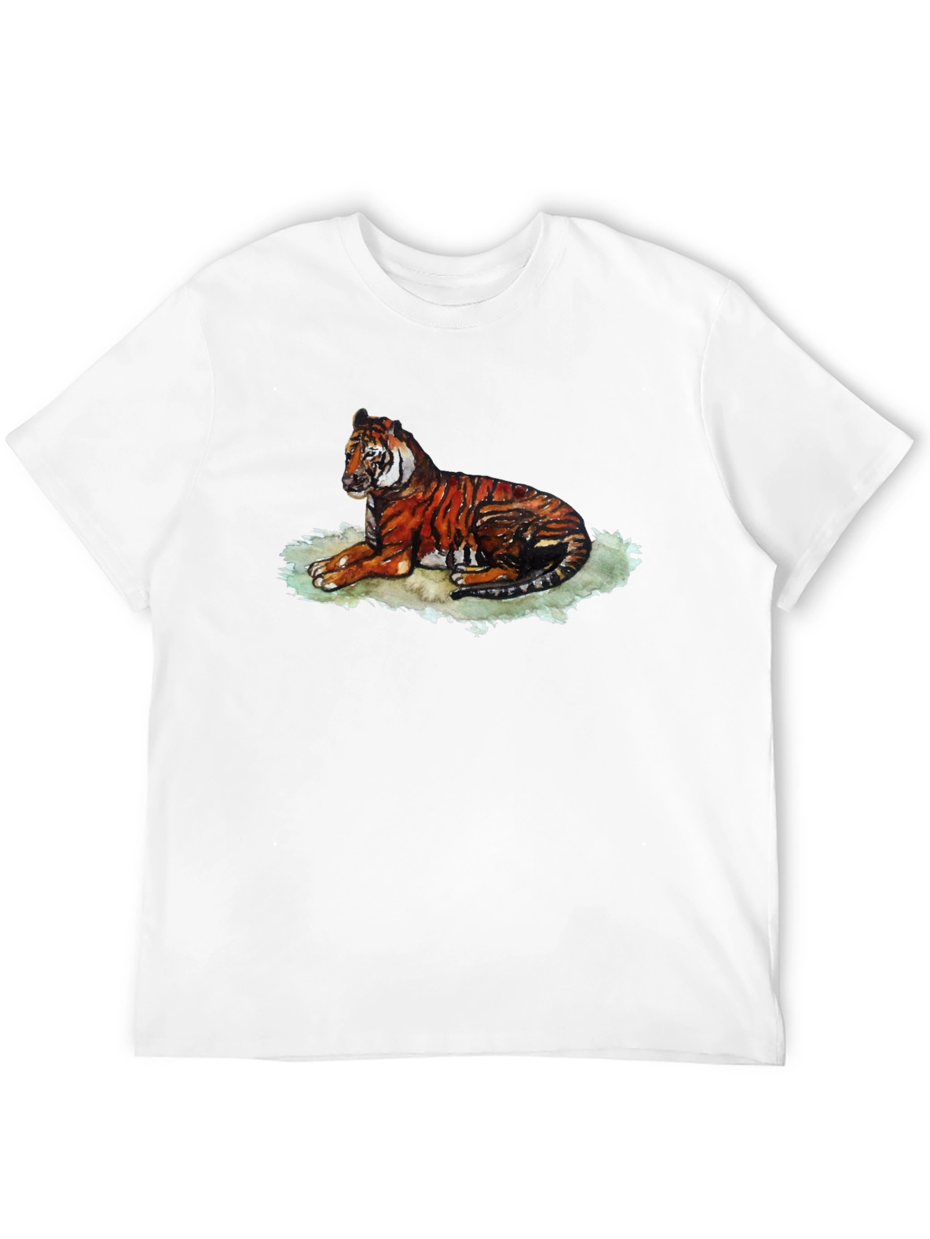 Black Tiger Graphic T-Shirt - Black, Relaxed Fit view 12