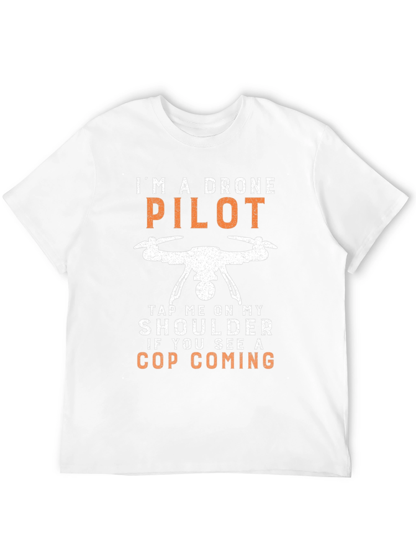 Black Drone Pilot Novelty Graphic T-Shirt view 12