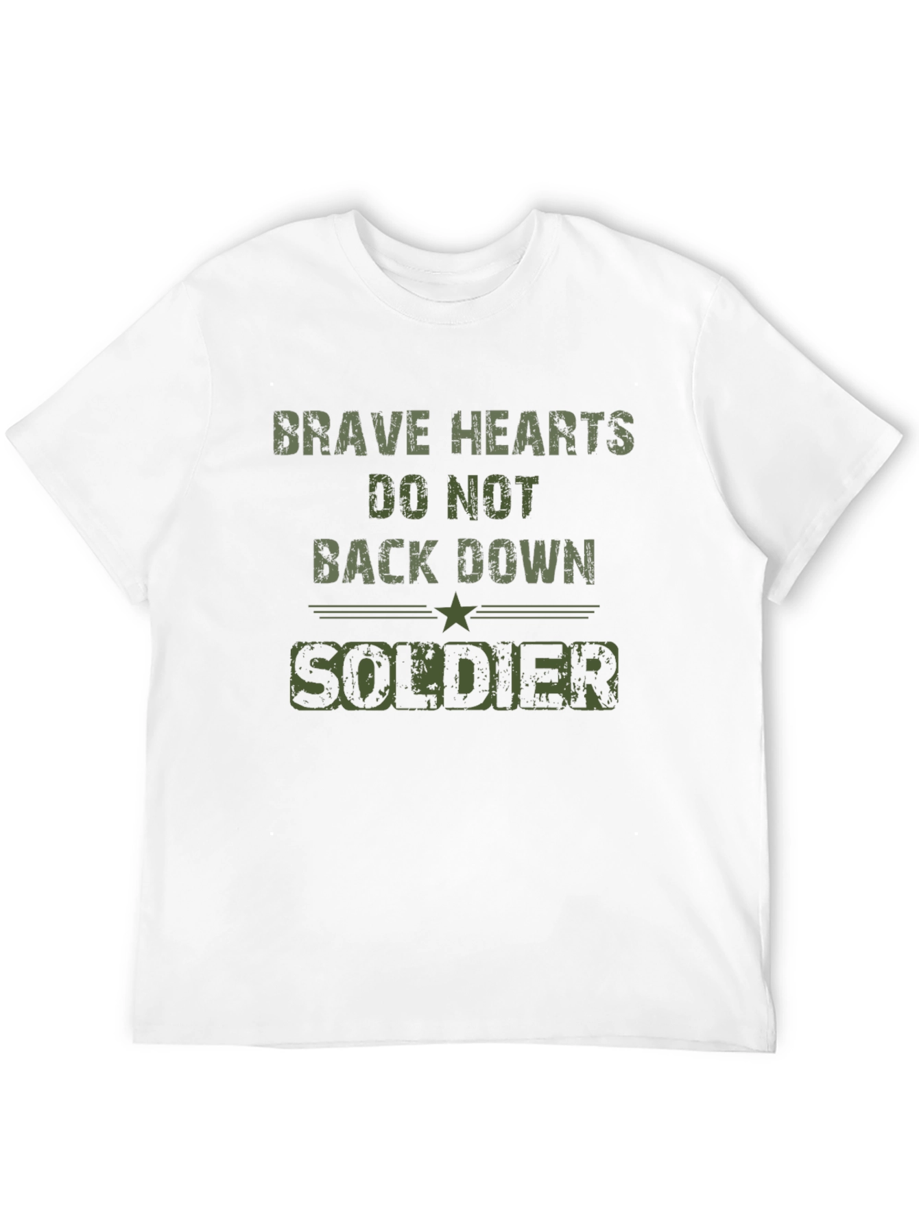 Black Brave Hearts Soldier Graphic Tee - Black view 12