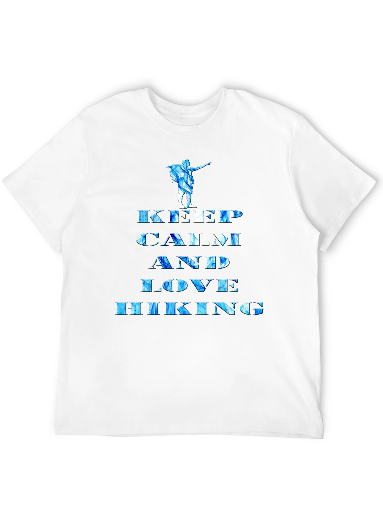 Black Keep Calm and Love Hiking Graphic Tee view 12