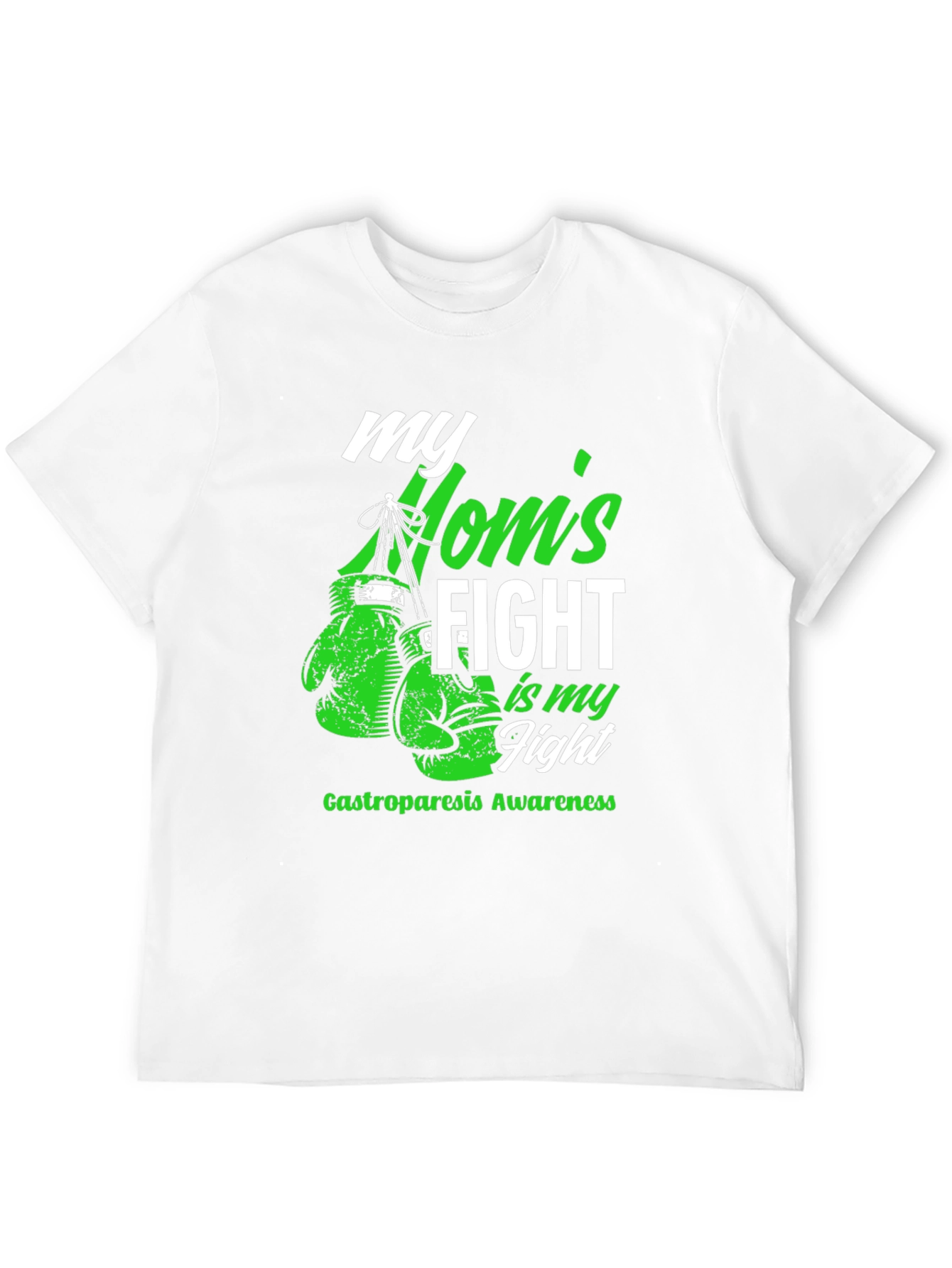 Black Mom's Fight Gastroparesis Awareness T-Shirt view 12