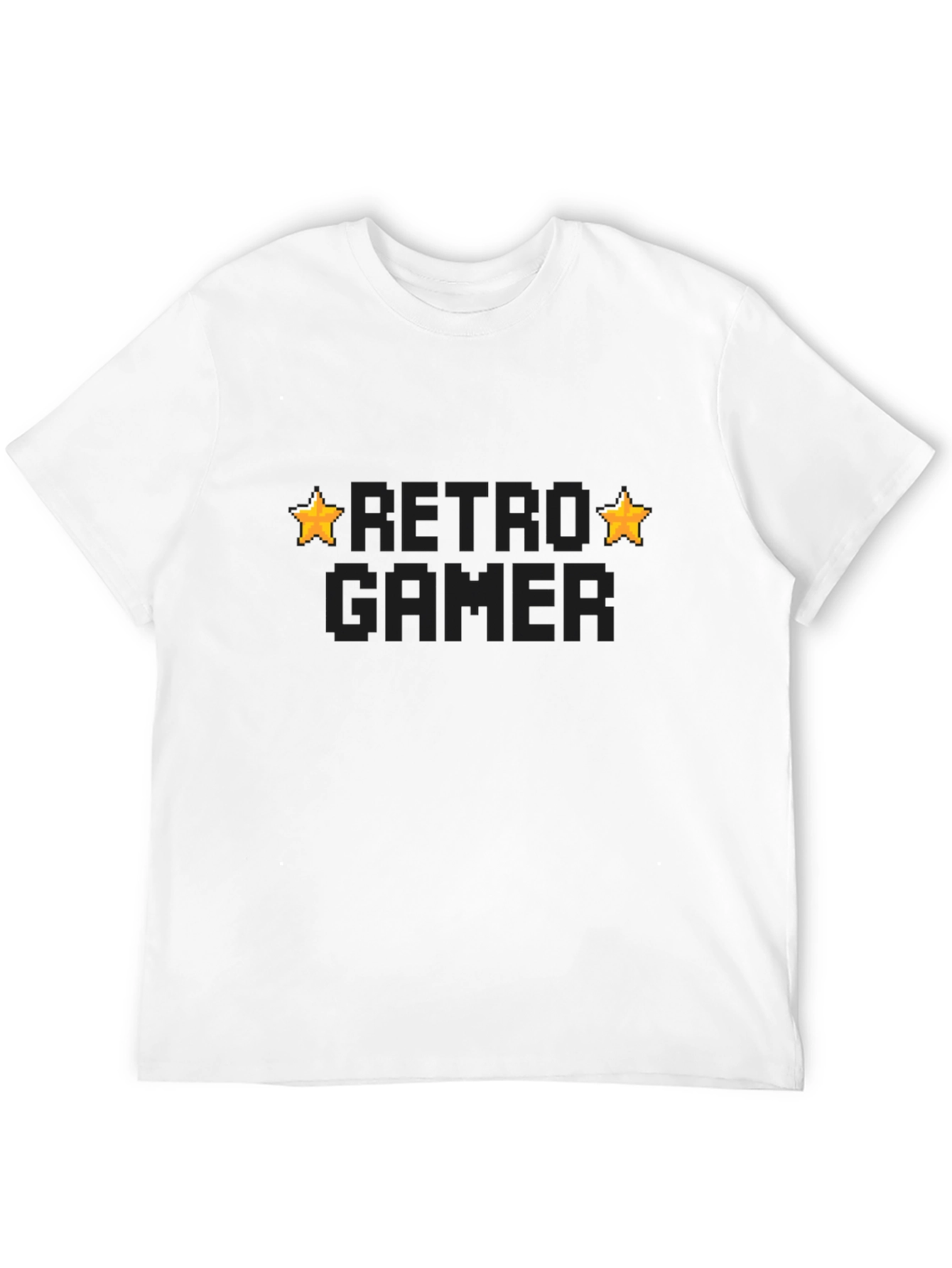 Black Retro Gamer Black T-Shirt view 12