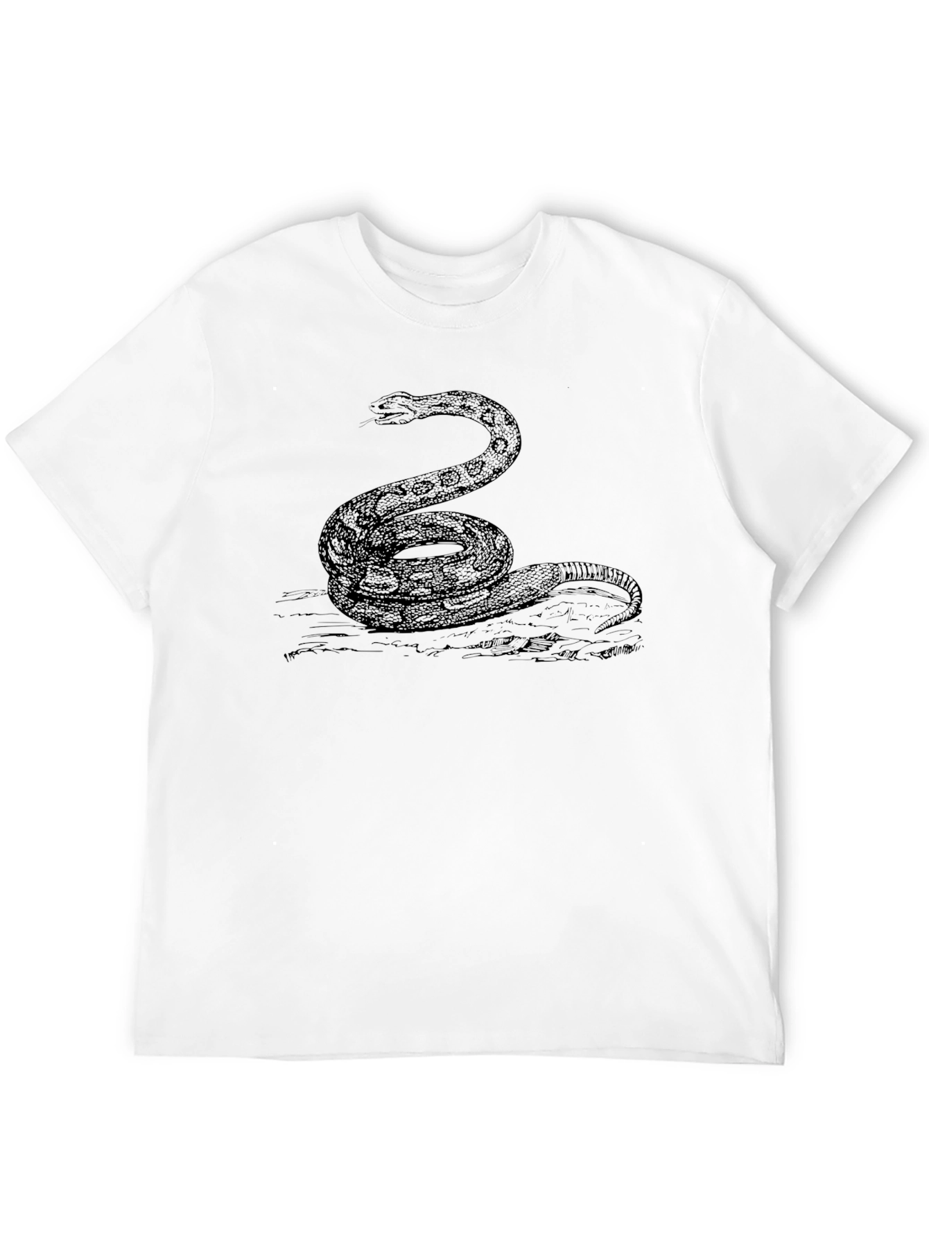 Black Black Snake Graphic T-Shirt - Classic Reptile Tee view 12
