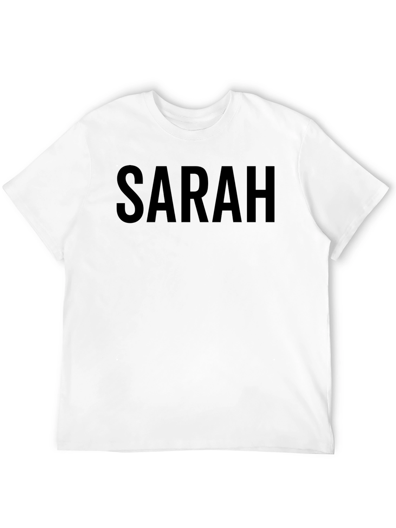 Black SARAH Bold Text Tee - Casual Style view 12