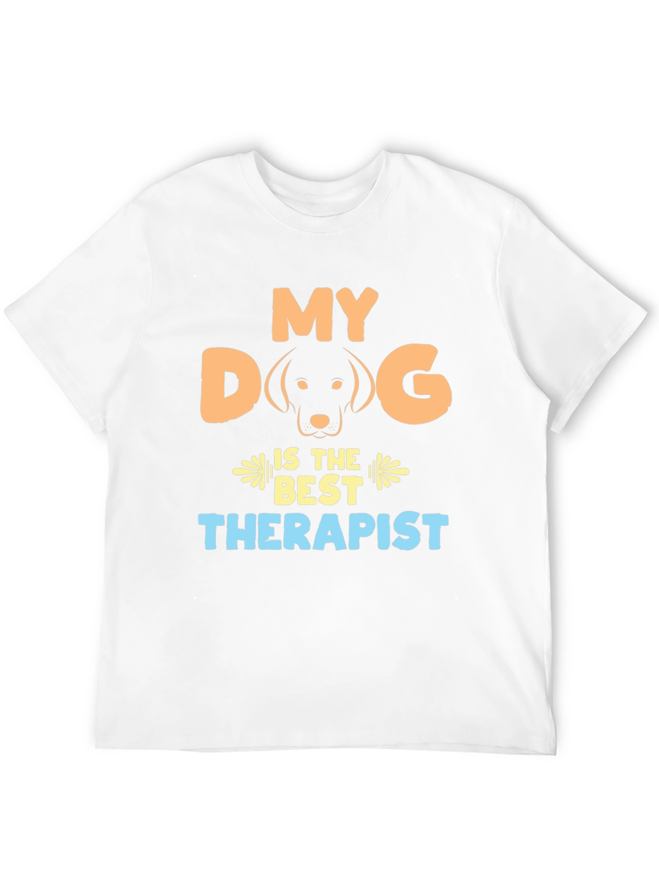 Black My Dog is the Best Therapist T-Shirt view 12