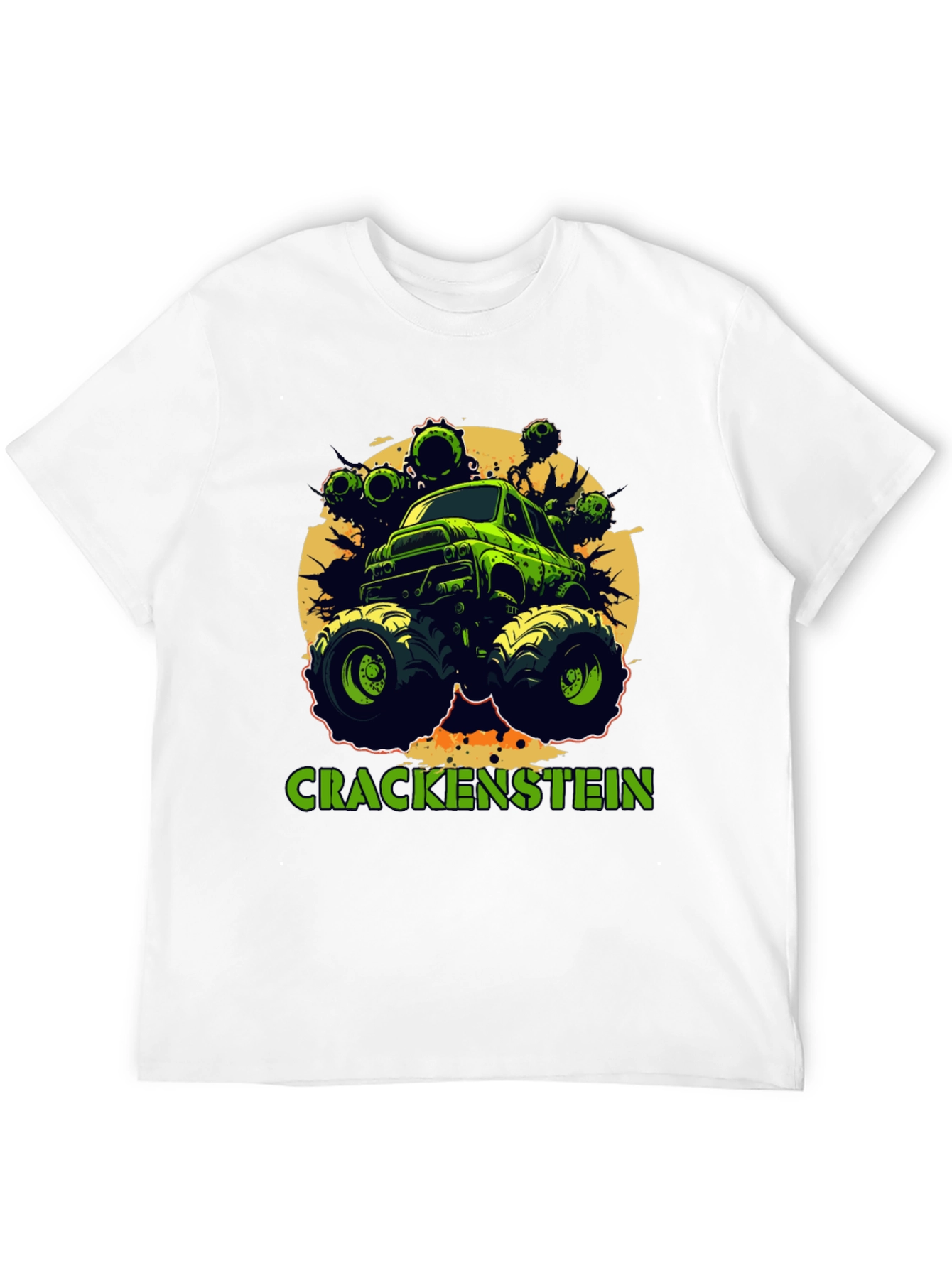 Black Crackenstein Monster Truck Graphic Tee view 12