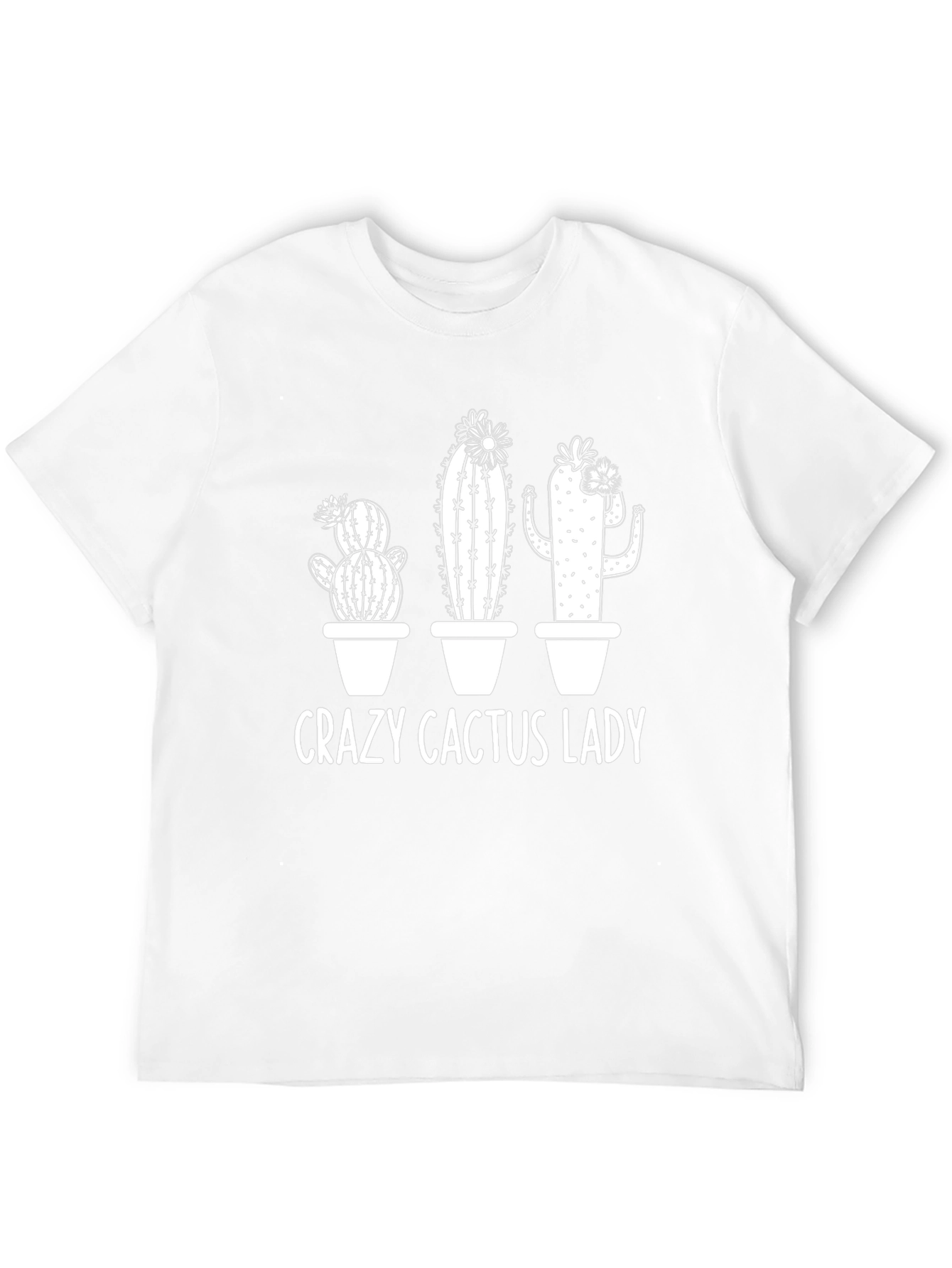Black Crazy Cactus Lady T-Shirt - Black view 12
