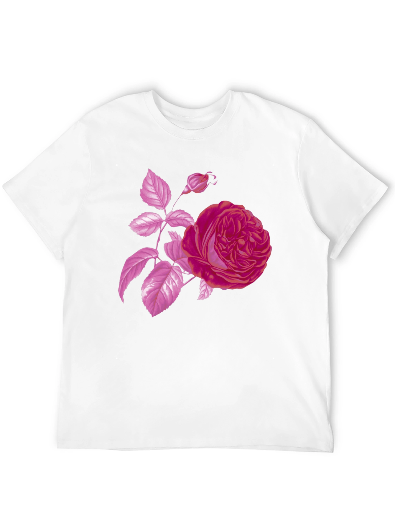 Black Rose Graphic Black T-Shirt - Stylish Floral Design view 12