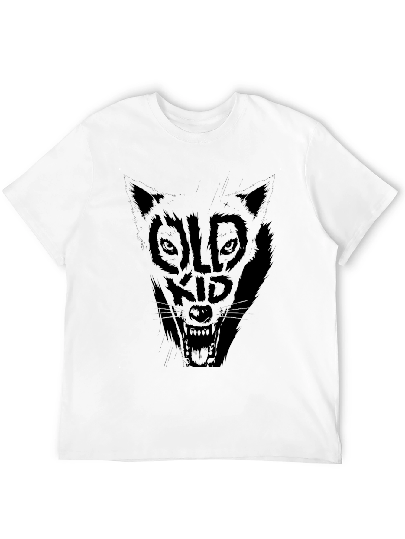 Black Black Old Kid Wolf Graphic Tee view 12