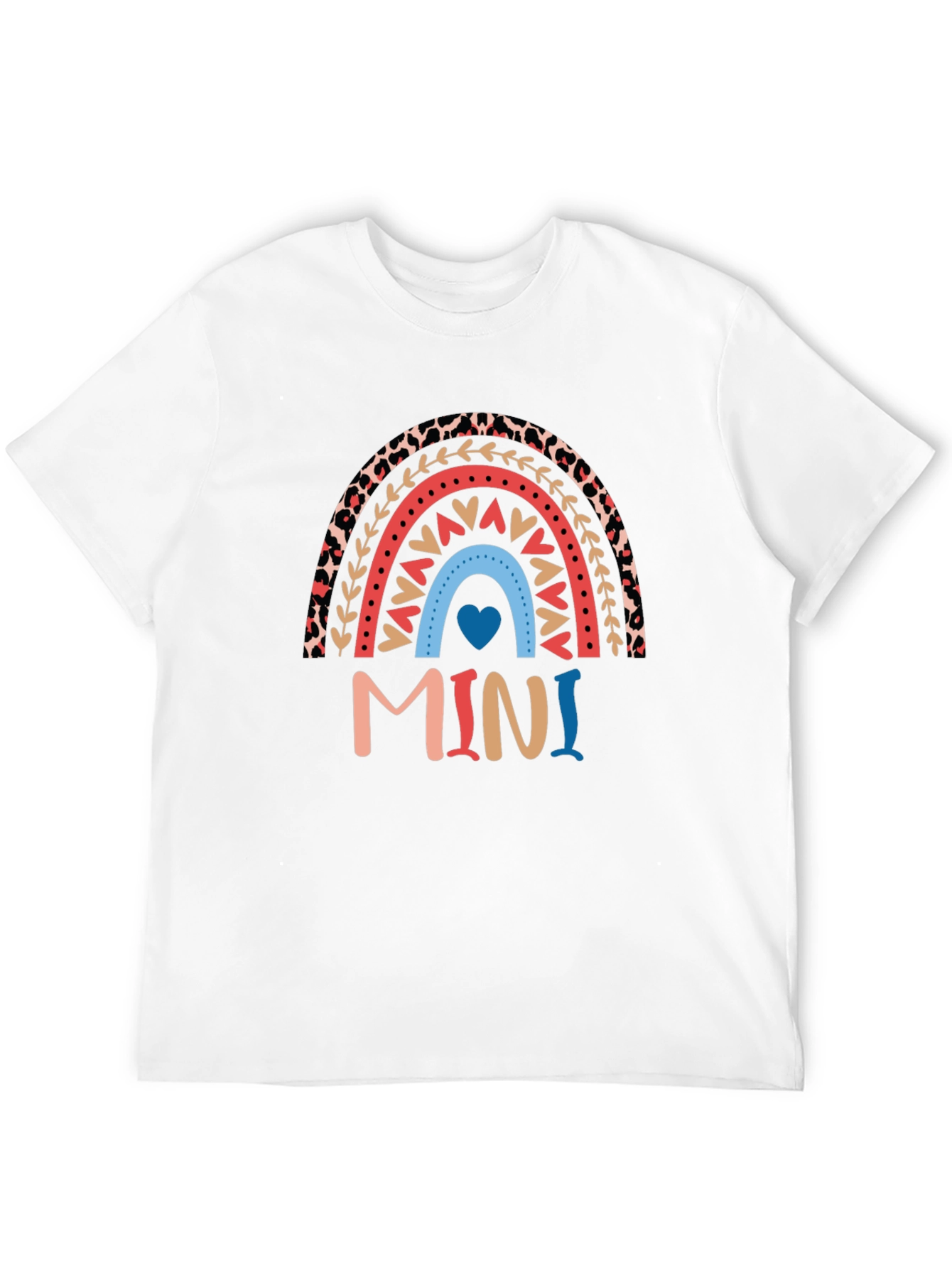 Black Mini Rainbow Heart T-Shirt view 12