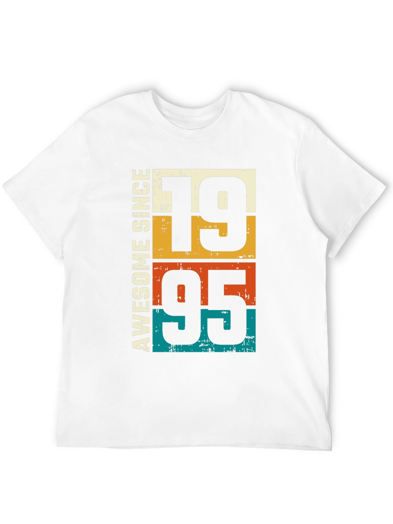 Black Awesome Since 1995 Retro Graphic T-Shirt view 12