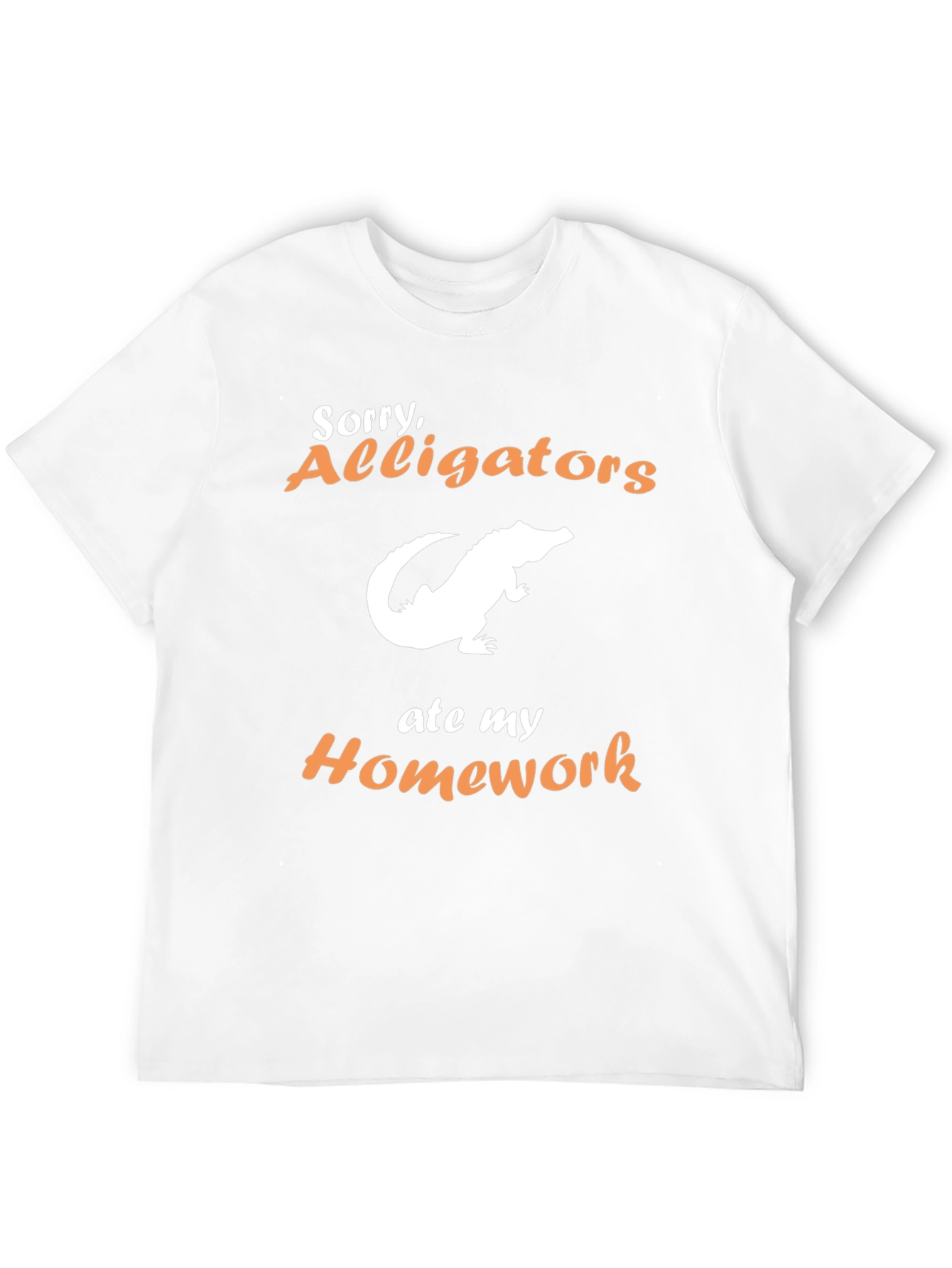 Black Alligators Ate My Homework T-Shirt - Funny Novelty Tee view 12