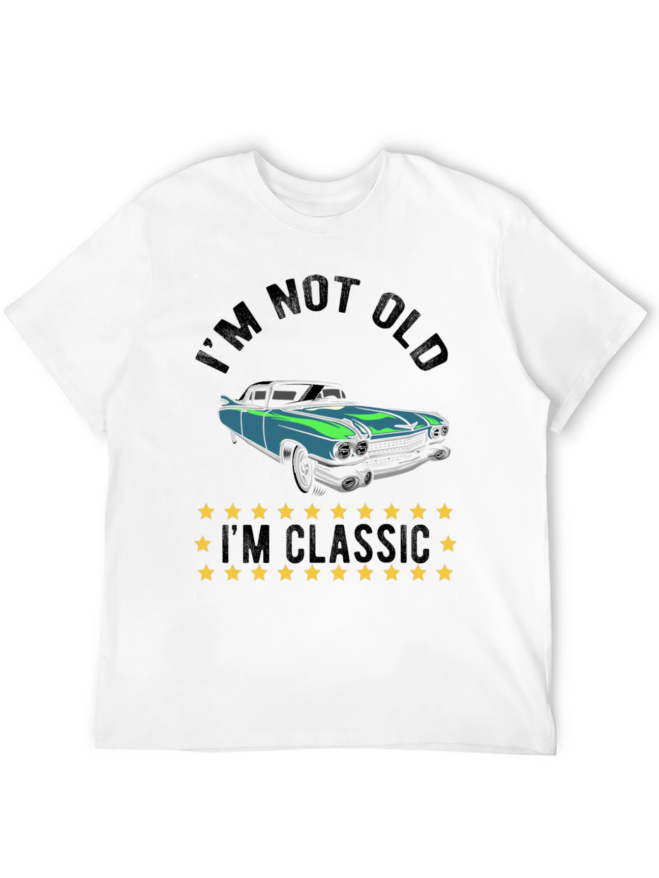 Black I'm Not Old I'm Classic Car T-Shirt view 12