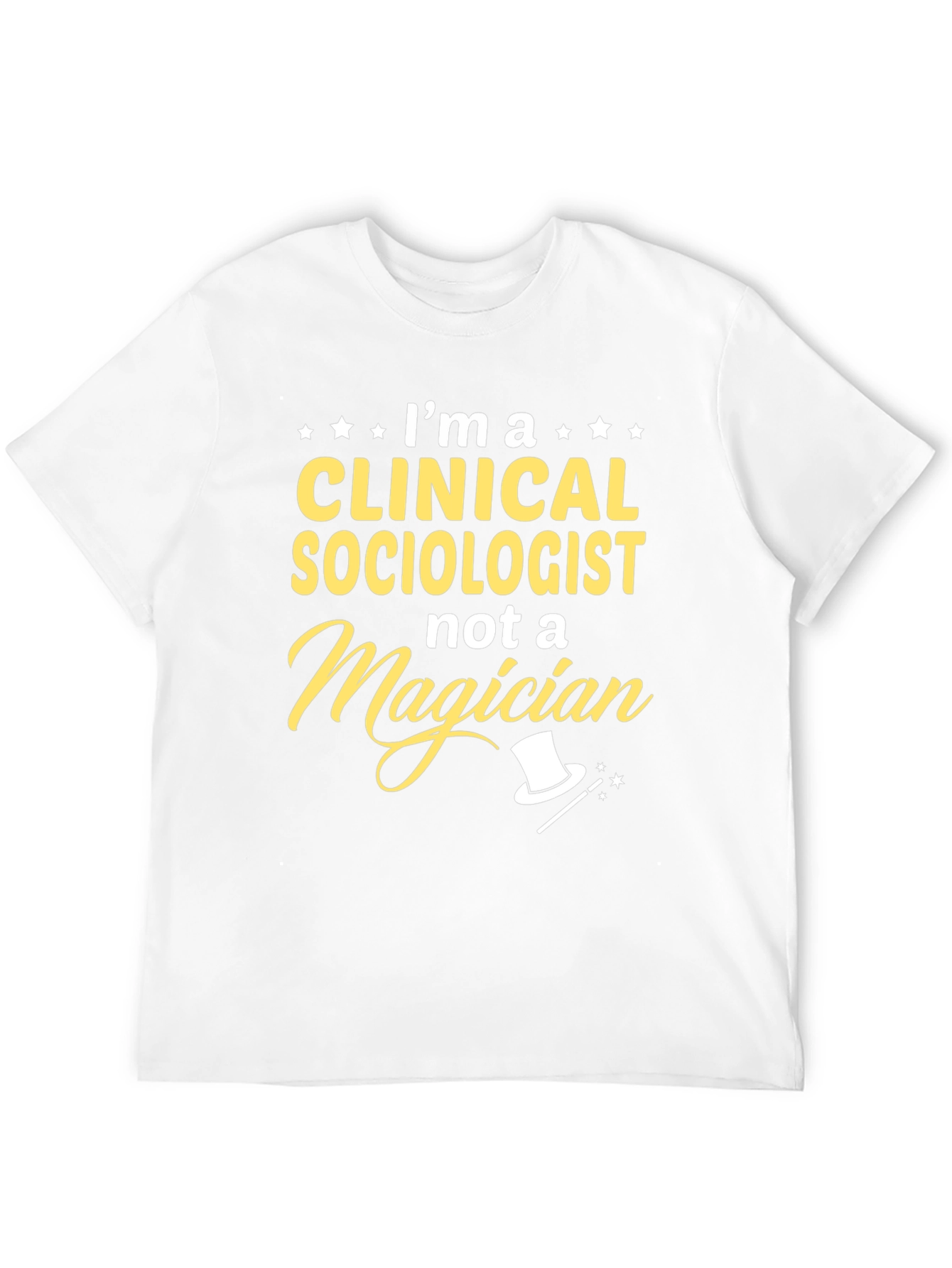 Black Clinical Sociologist T-Shirt - Not a Magician view 12