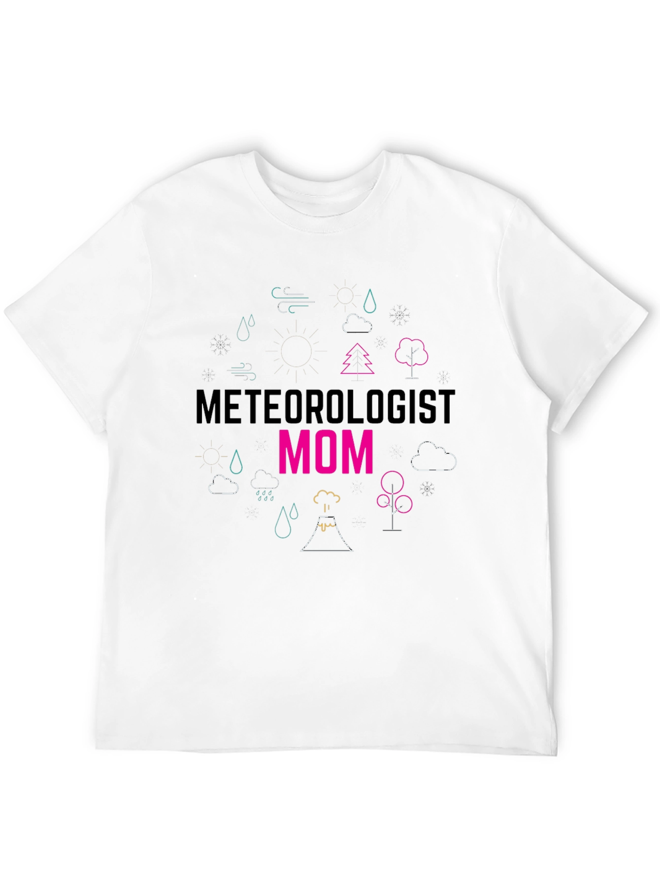 Black Meteorologist Mom T-Shirt - Weather Lover Tee view 12
