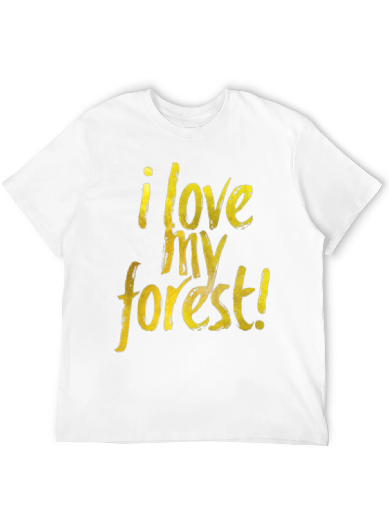 Black I Love My Forest Black Graphic T-Shirt view 12