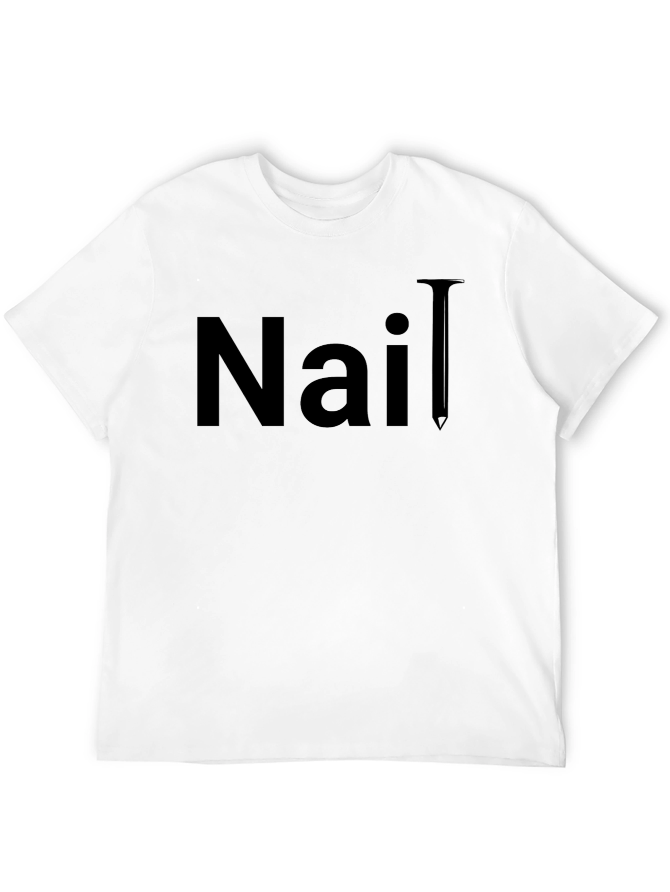 Black Nail T-Shirt - Classic Black Graphic Tee view 12