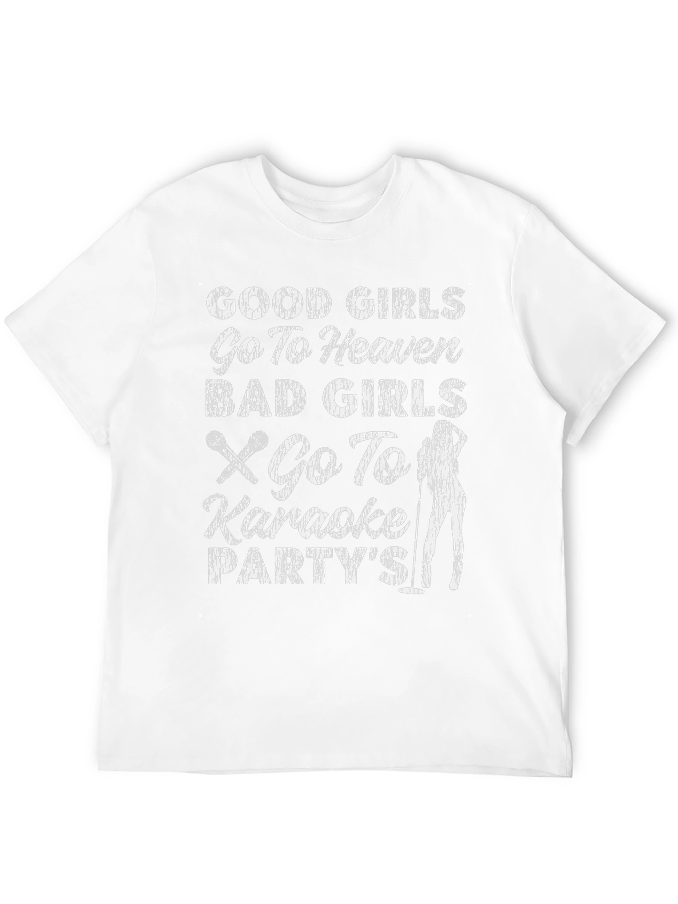 Black Good Girls Karaoke Party T-Shirt view 12