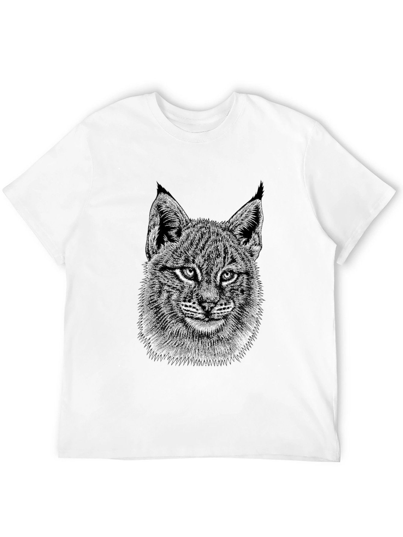 Black Lynx Graphic Tee - Black Crewneck T-Shirt view 12