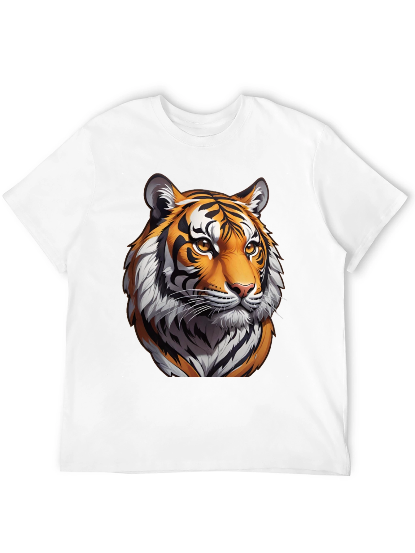 Black Tiger Graphic Black T-Shirt view 12