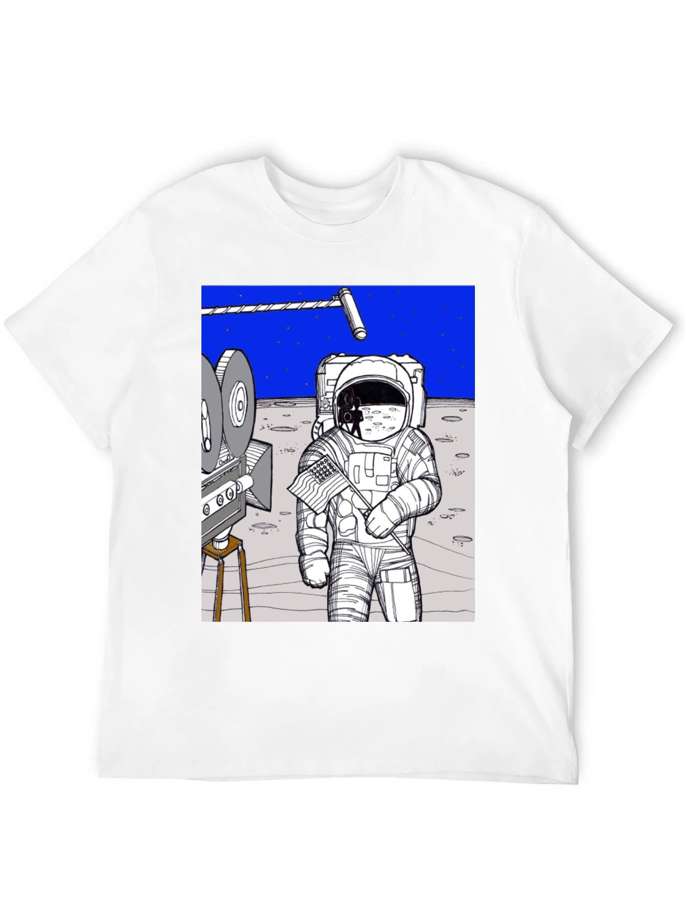 Black Conspiracy Moon Landing Tee view 12